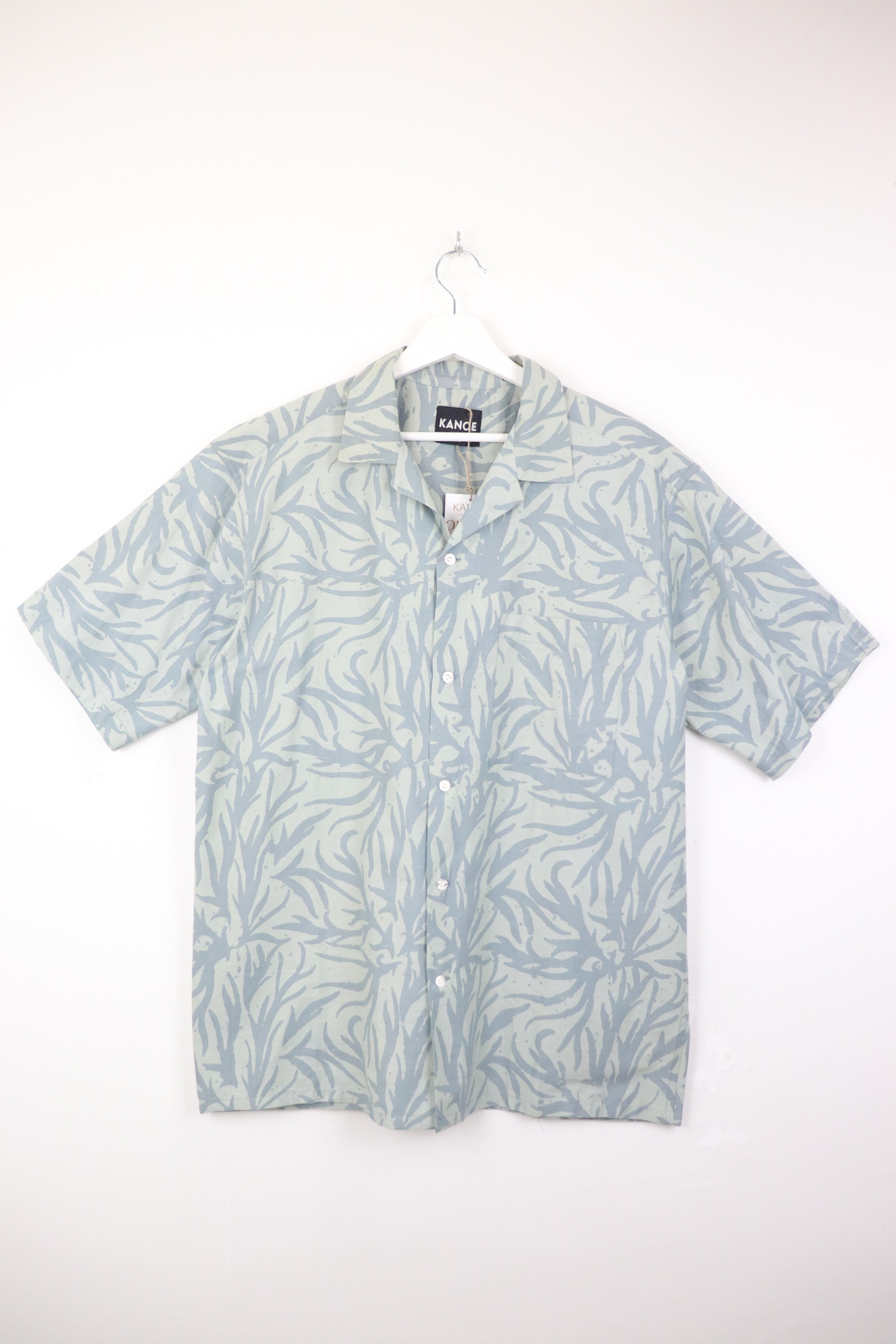 KANOEMEN Handmade Open Collar Batik Shirt - Vance [XL]