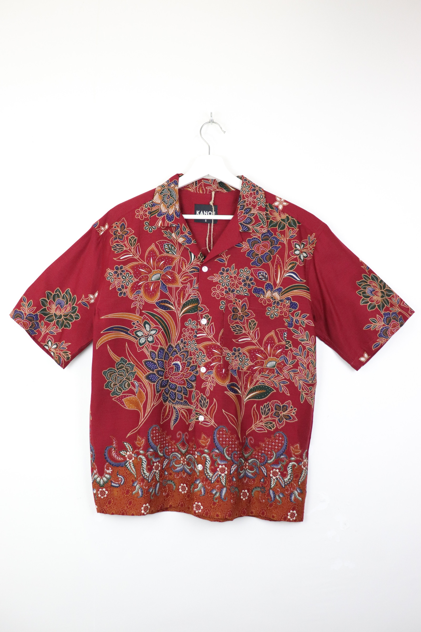 KANOEMEN Open Collar Batik Shirt - Satoshi