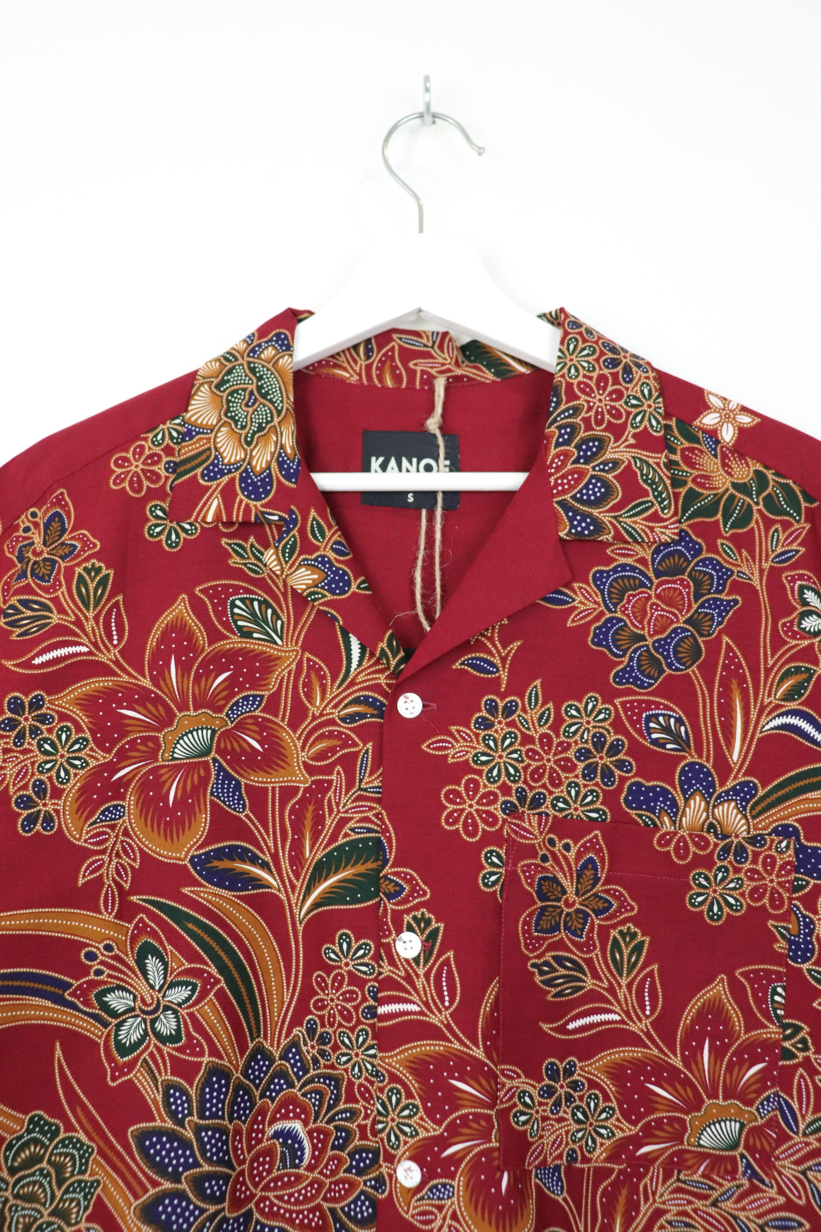KANOEMEN Open Collar Batik Shirt - Satoshi