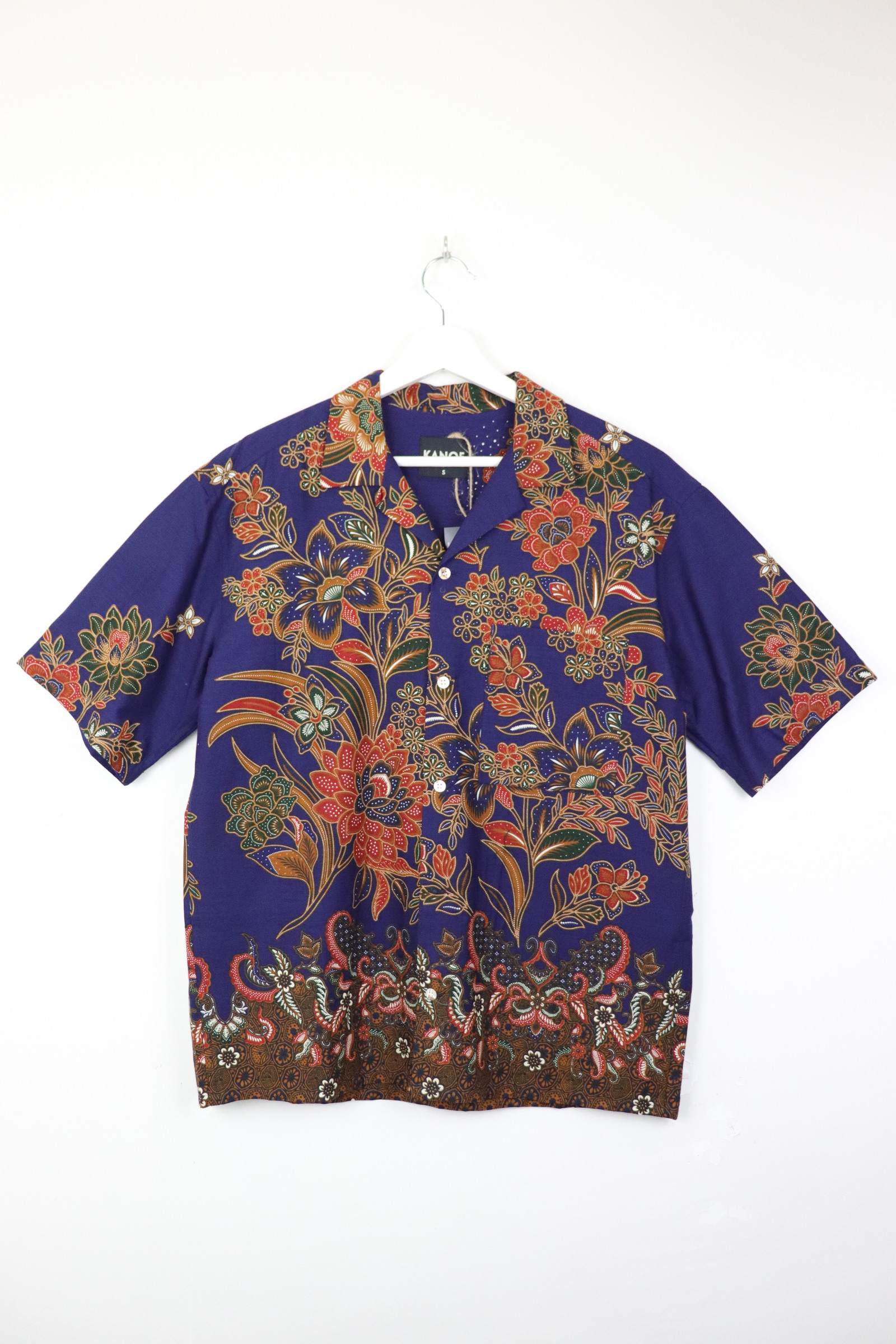 KANOEMEN Open Collar Batik Shirt - Souta 