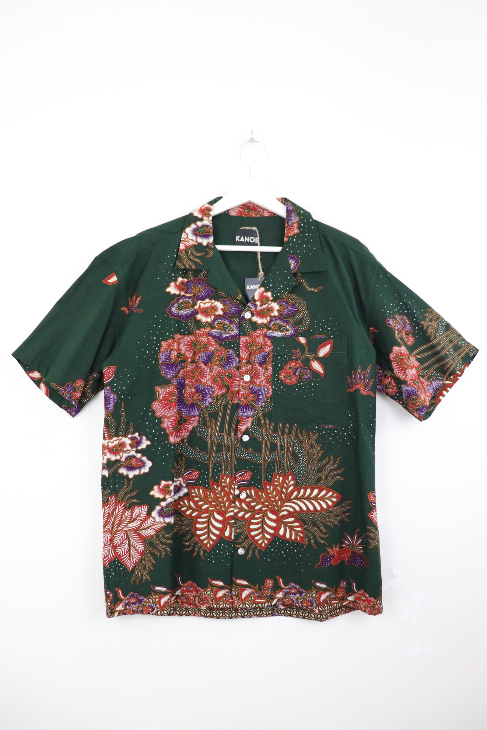 KANOEMEN Open Collar Batik Shirt - Makoto [ XL ]