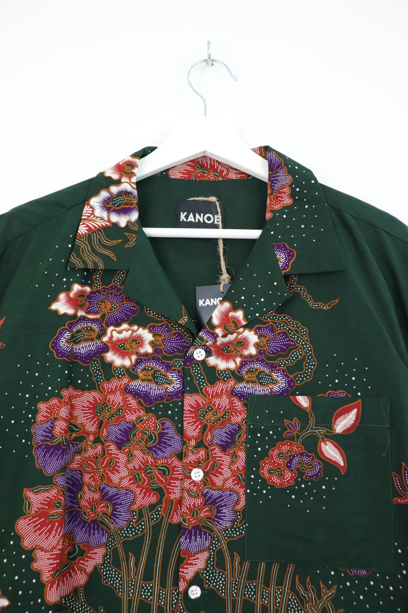 KANOEMEN Open Collar Batik Shirt - Makoto [ XL ]