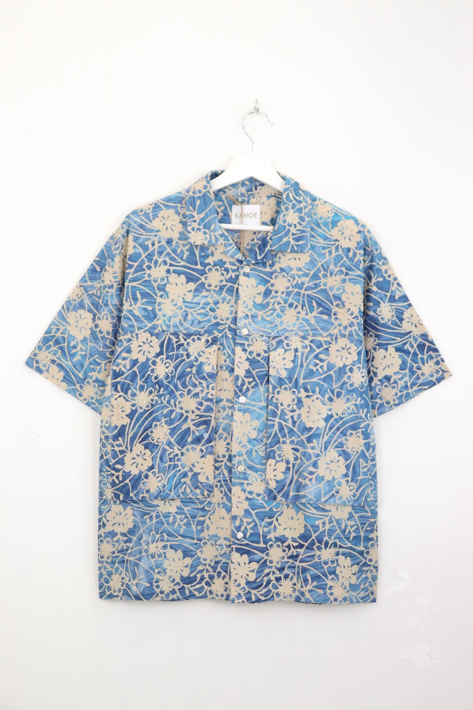 Men's Oversized Pockets Shirt - Pulut TaiTai [ Handmade Batik ] [ L ]