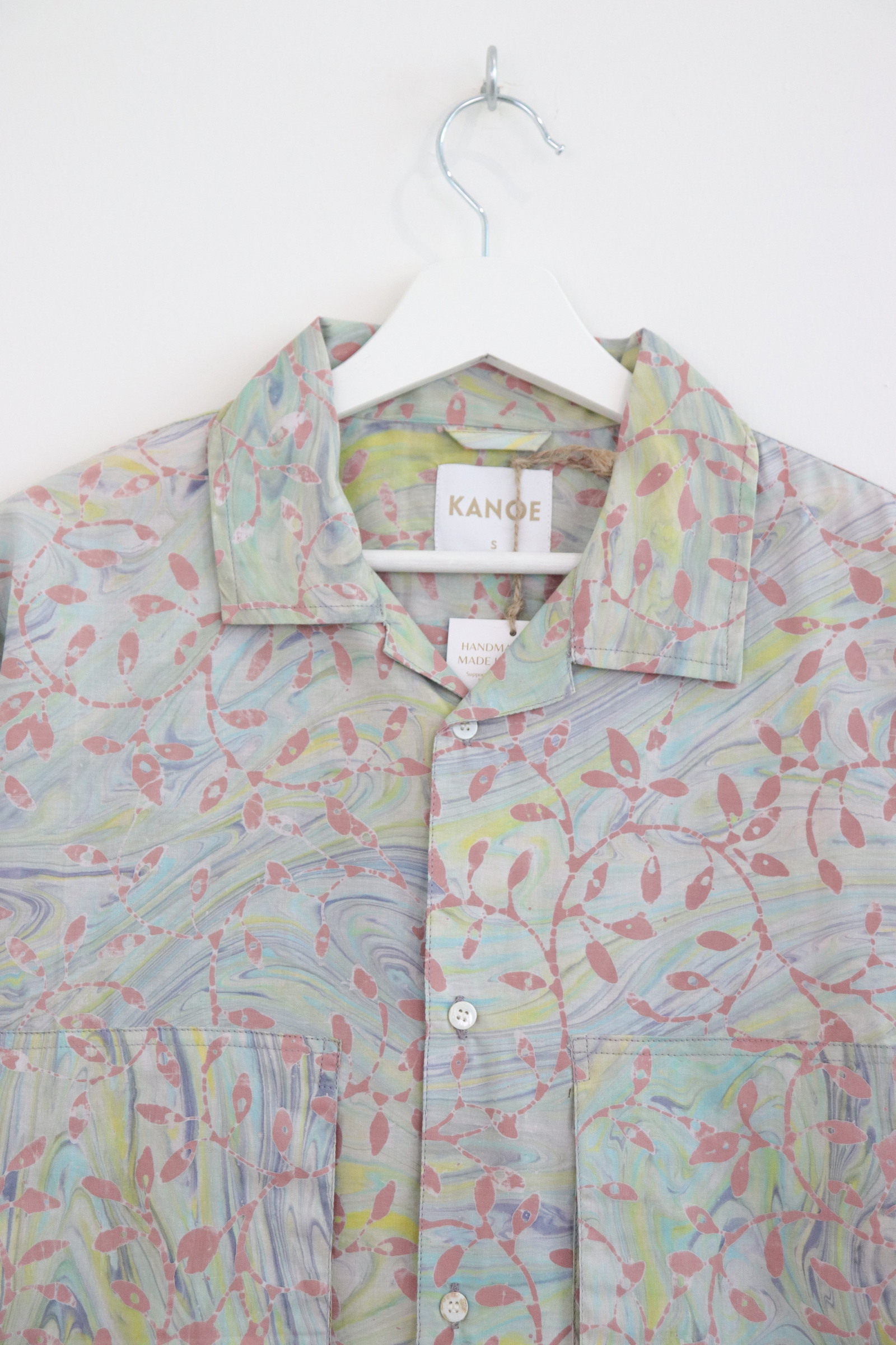 Men's Oversized Pockets Shirt - Seri Pastel [ Handmade Batik ]
