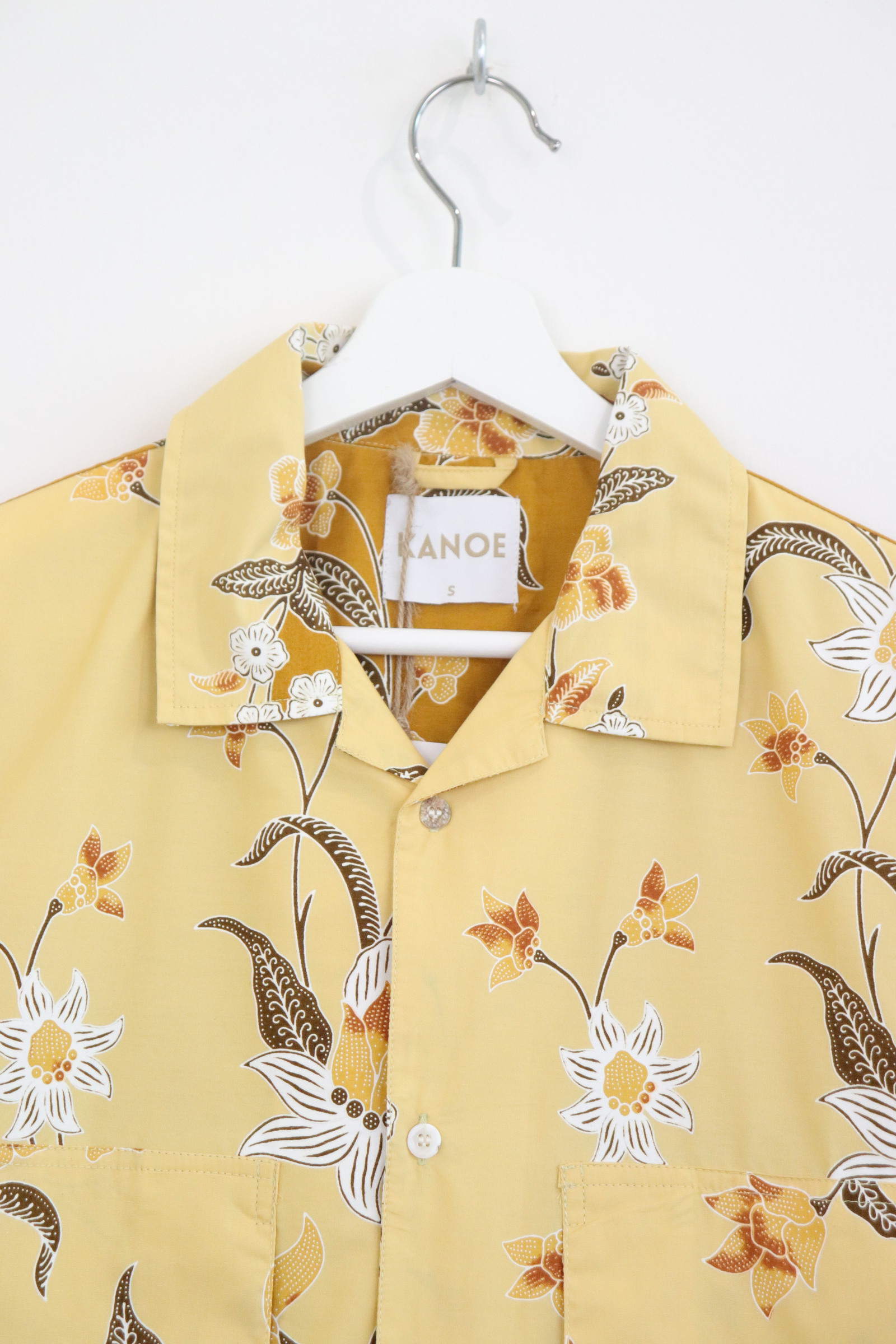 Men's Oversized Pockets Shirt - Custard Cream