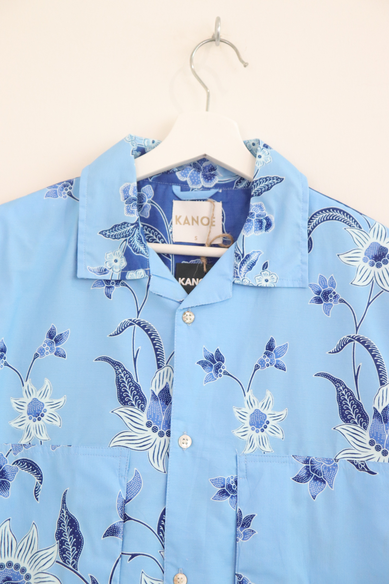 Men's Oversized Pockets Shirt - Blueberry Tart [ S ]