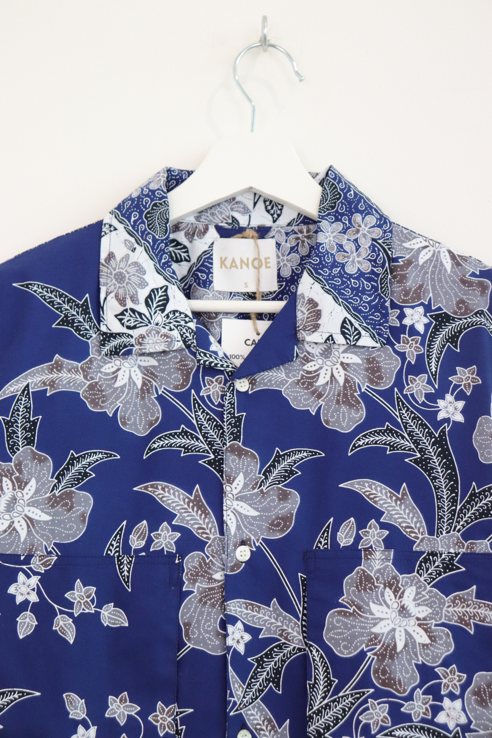 Men's Oversized Pockets Shirt - Biru Telang 