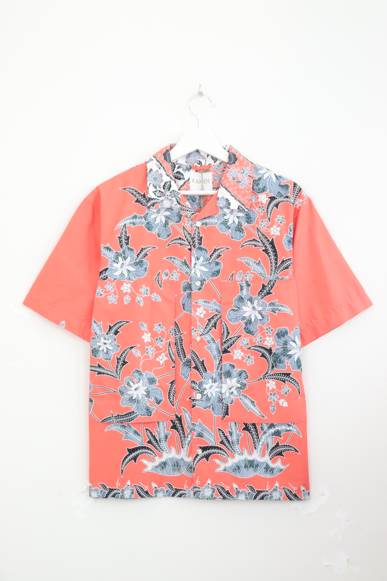 Men's Oversized Pockets Shirt - Puding Mawar