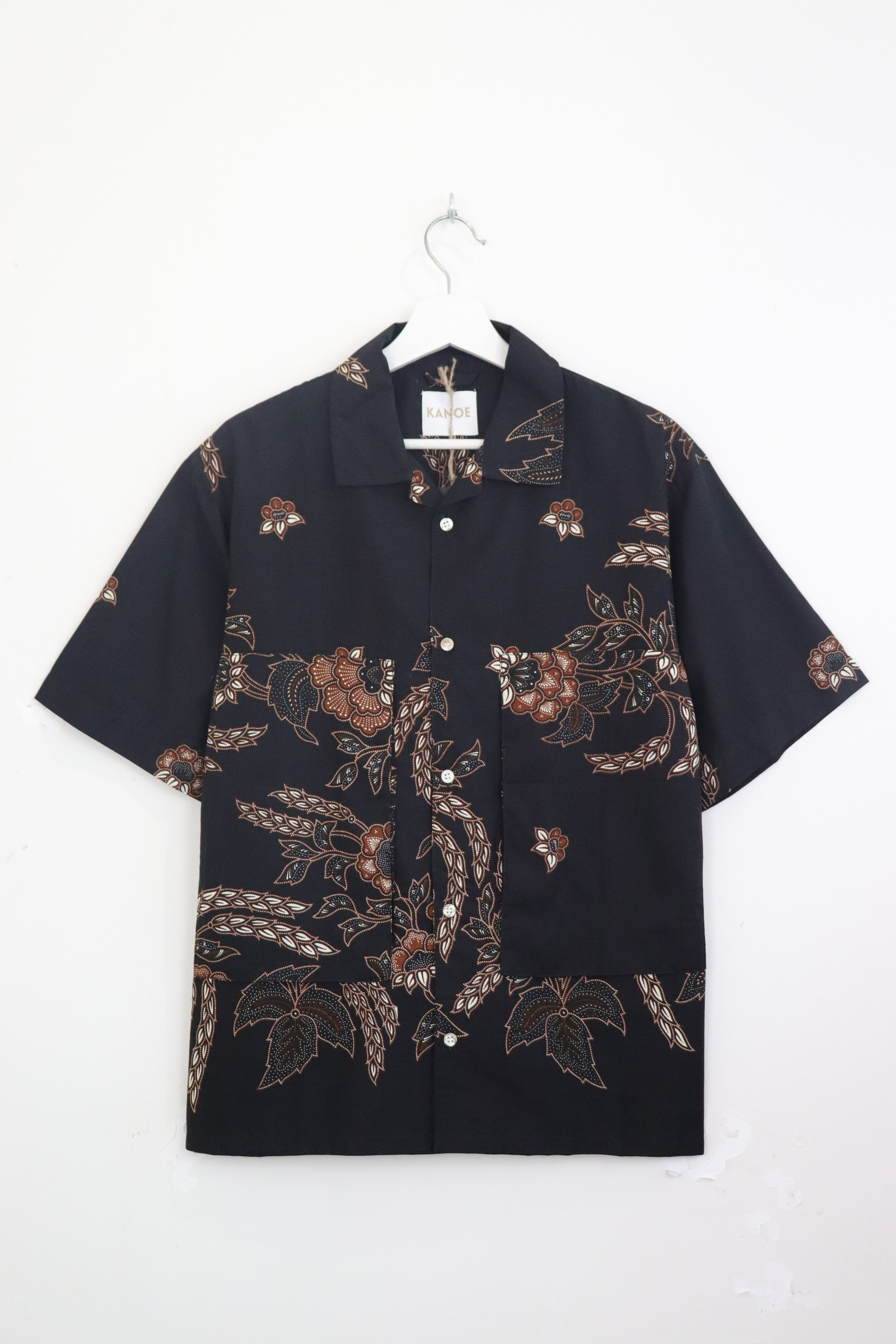 Men's Oversized Pockets Shirt - Seri Bingka [ S ] 