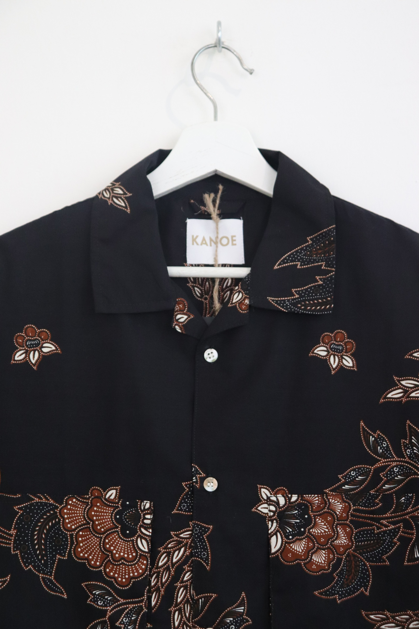 Men's Oversized Pockets Shirt - Seri Bingka [ S ] 