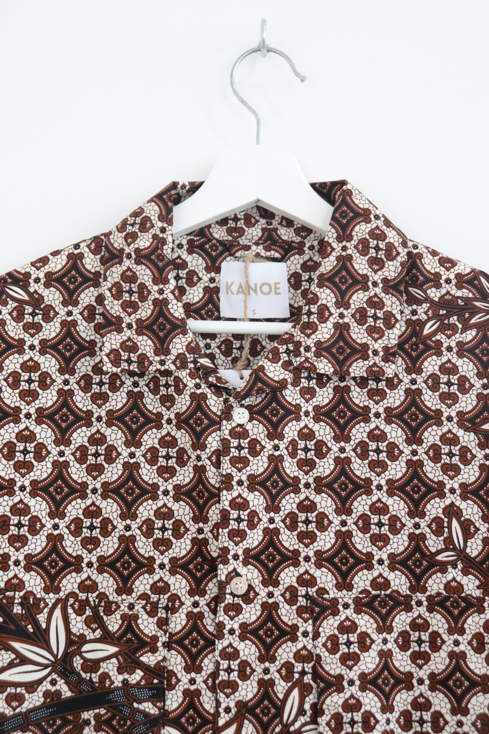 Men's Oversized Pockets Shirt - Tapai Coklat 