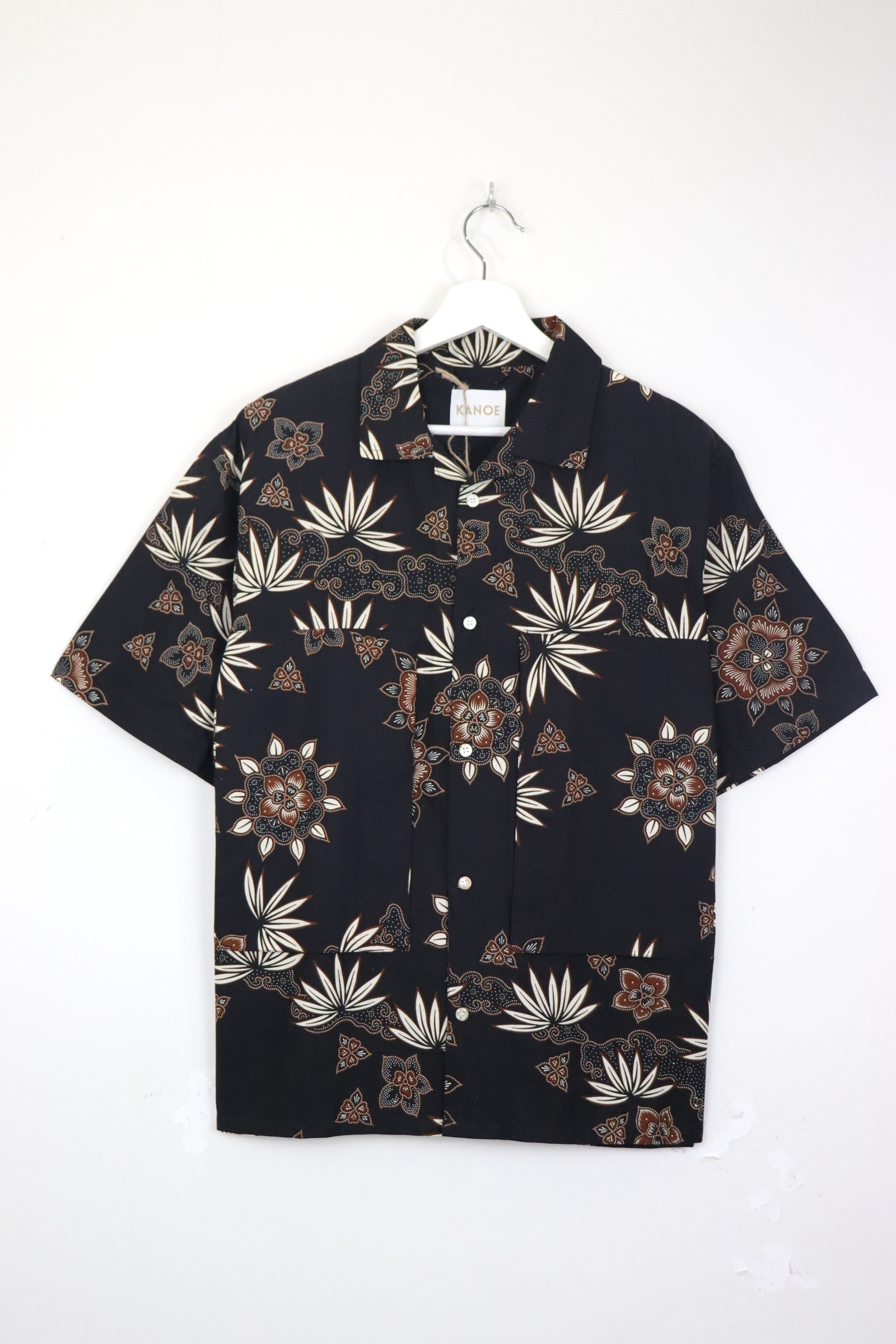 Men's Oversized Pockets Shirt - Pulut Karamel