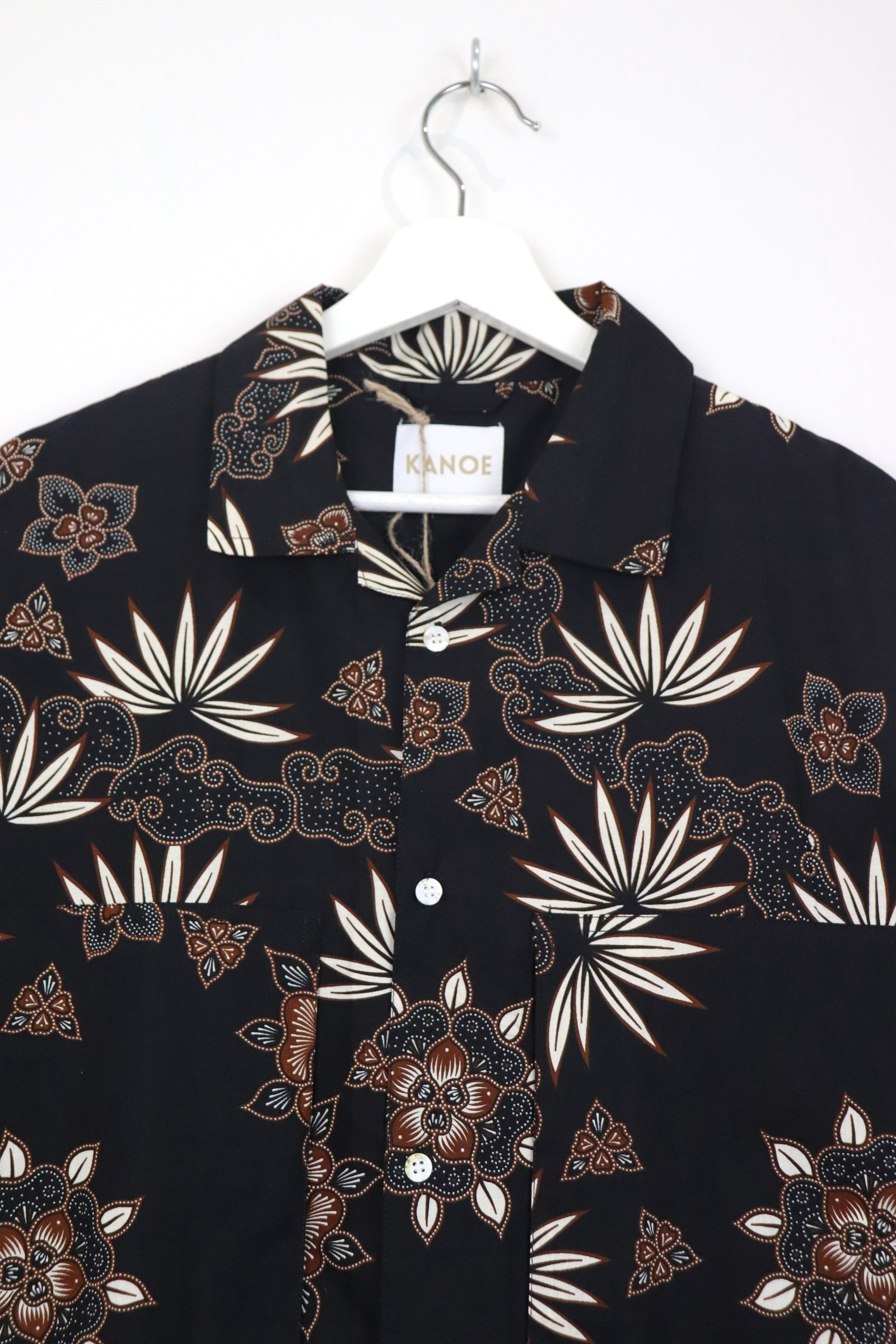 Men's Oversized Pockets Shirt - Pulut Karamel