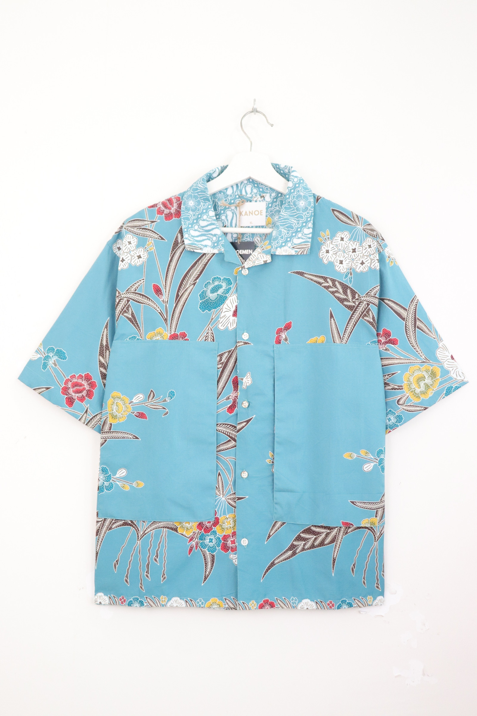 Men's Oversized Pockets Shirt - Telang Delight [ XL ]