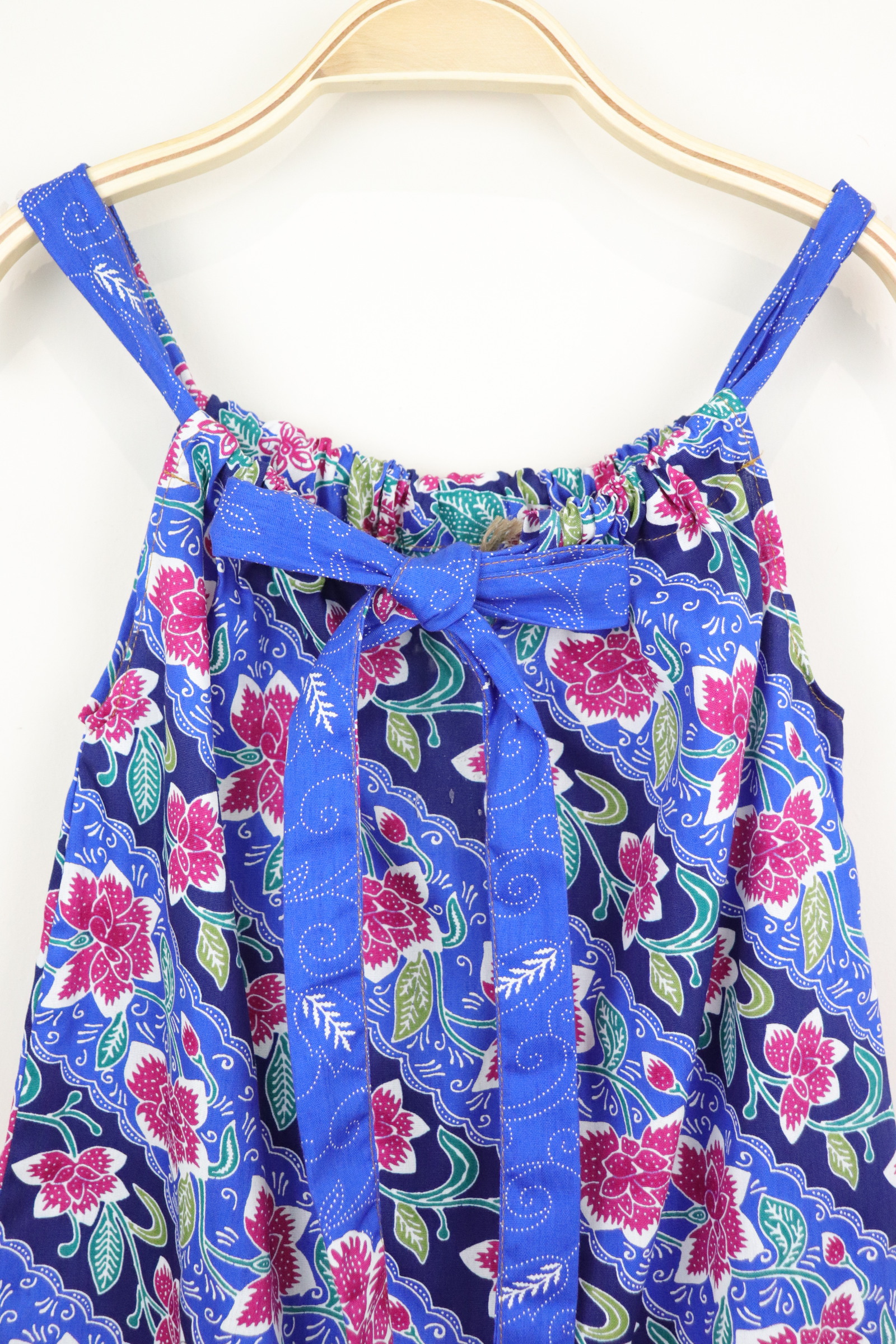Girl's Drawstring Batik Dress - Cinderella