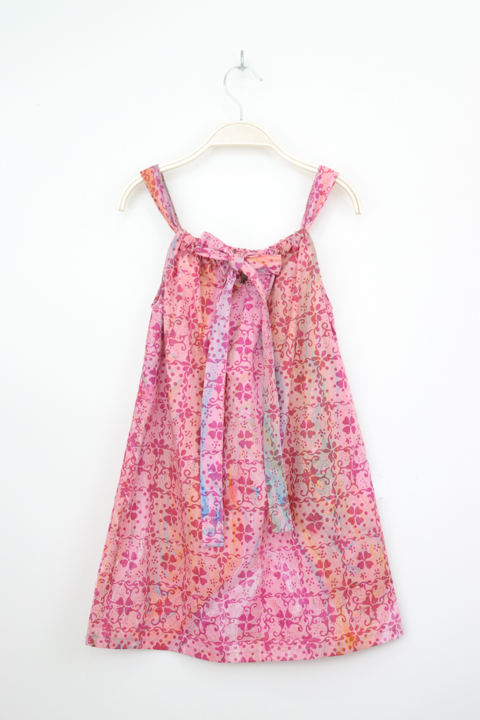 Girl's Drawstring Batik Dress - Minnie [ Handmade ]