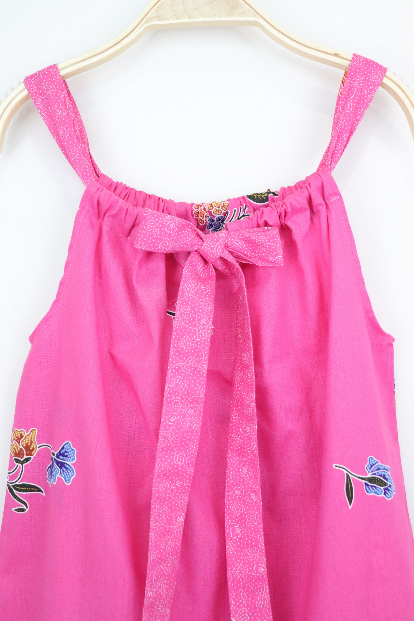 Girl's Drawstring Batik Dress - Aurora