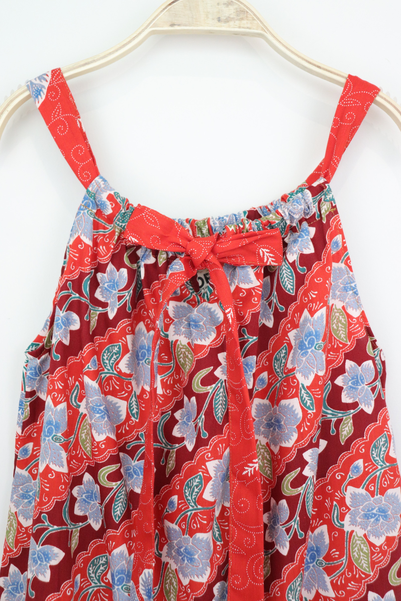 Girl's Drawstring Batik Dress - Ariel