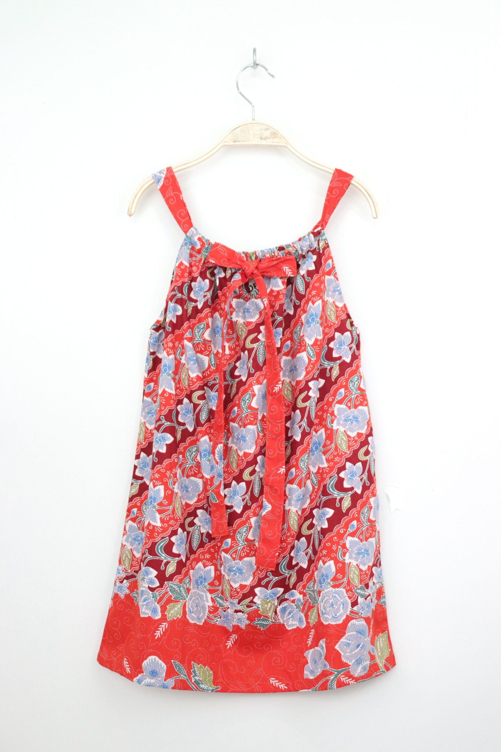 Girl's Drawstring Batik Dress - Ariel