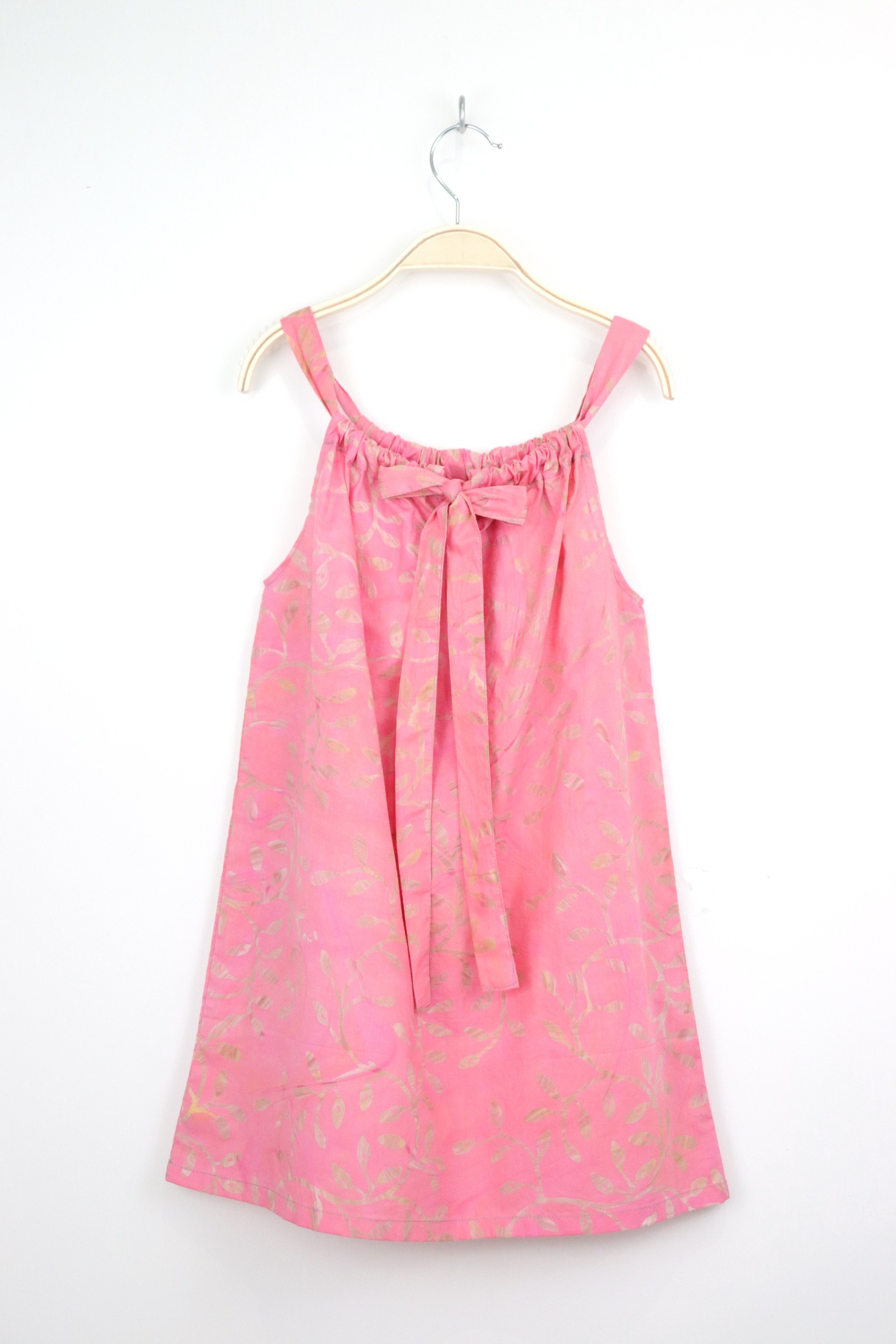 Girl's Drawstring Batik Dress - Rosetta [ Handmade ]