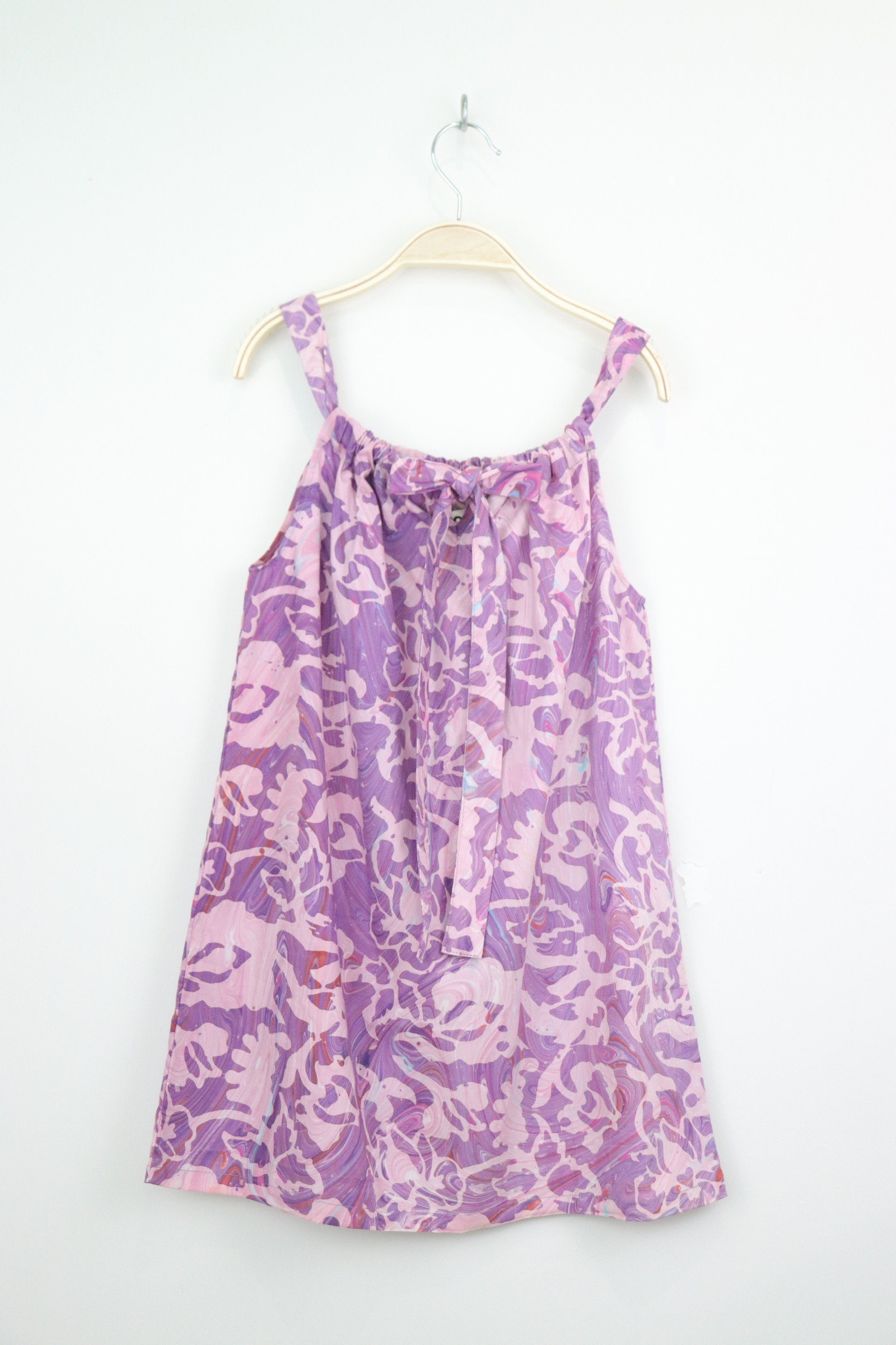 Girl's Drawstring Batik Dress - Sofia [ Handmade ]