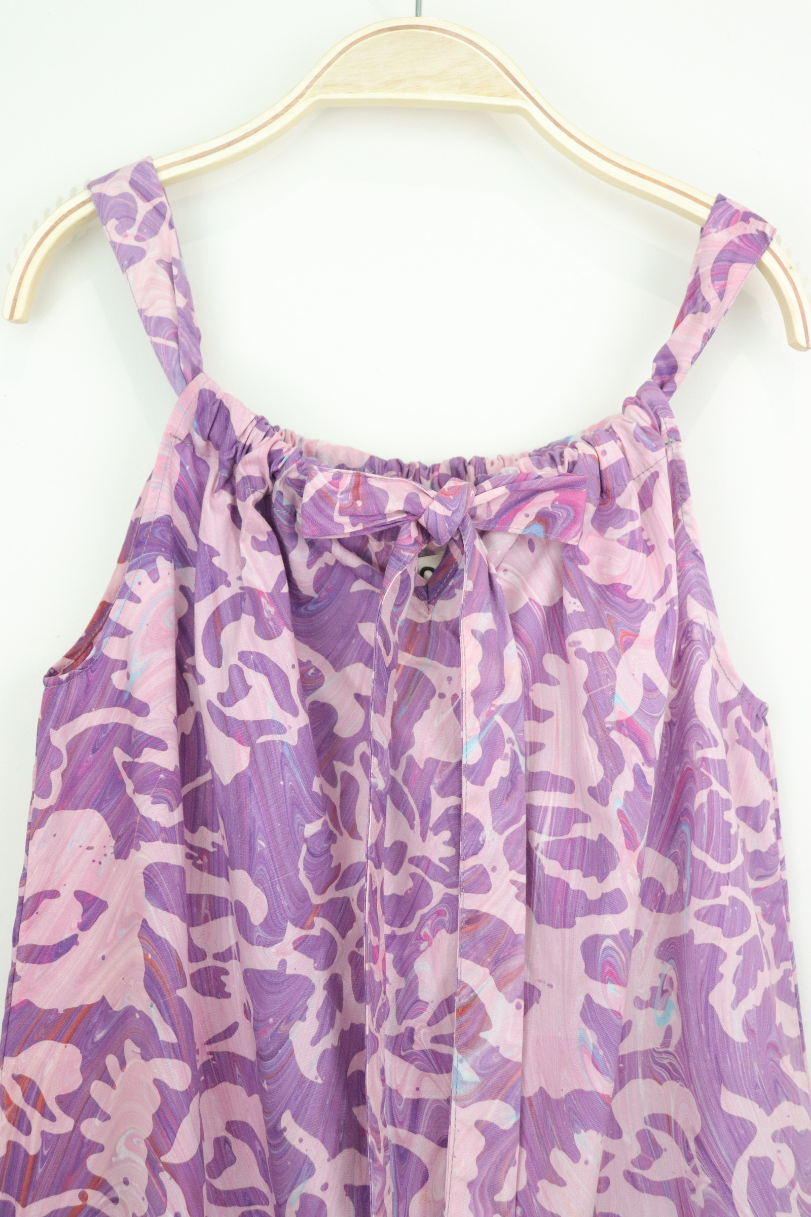 Girl's Drawstring Batik Dress - Sofia [ Handmade ]