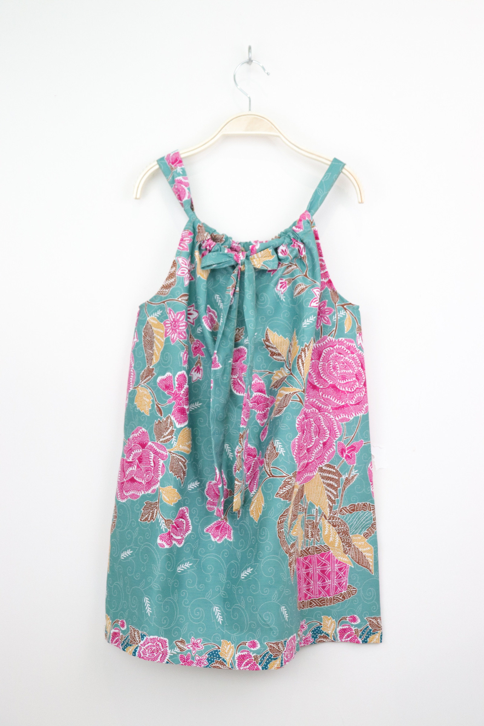Girl's Drawstring Batik Dress - Tiana