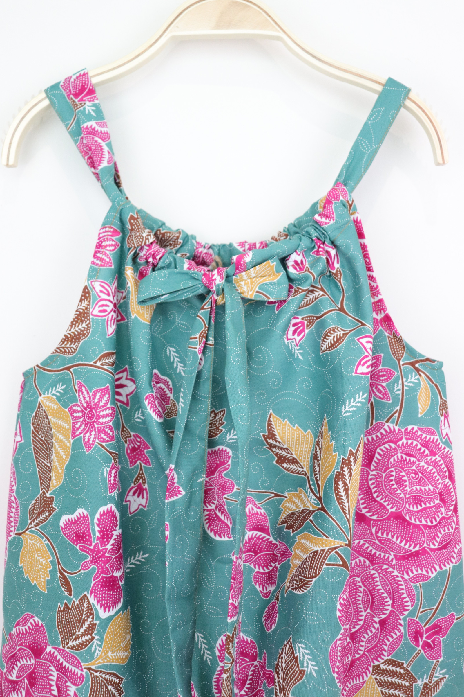 Girl's Drawstring Batik Dress - Tiana