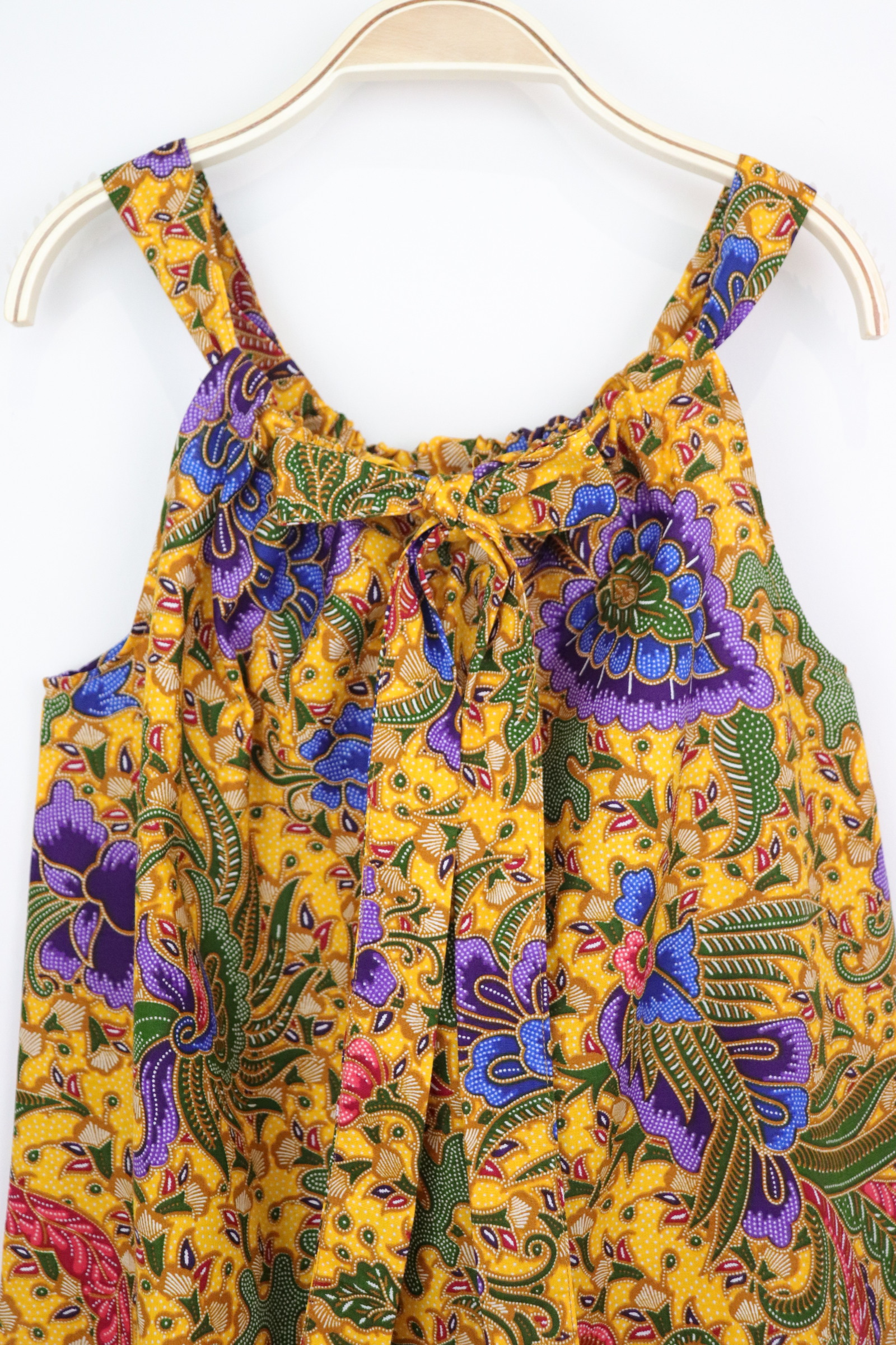 Girl's Drawstring Batik Dress - Belle