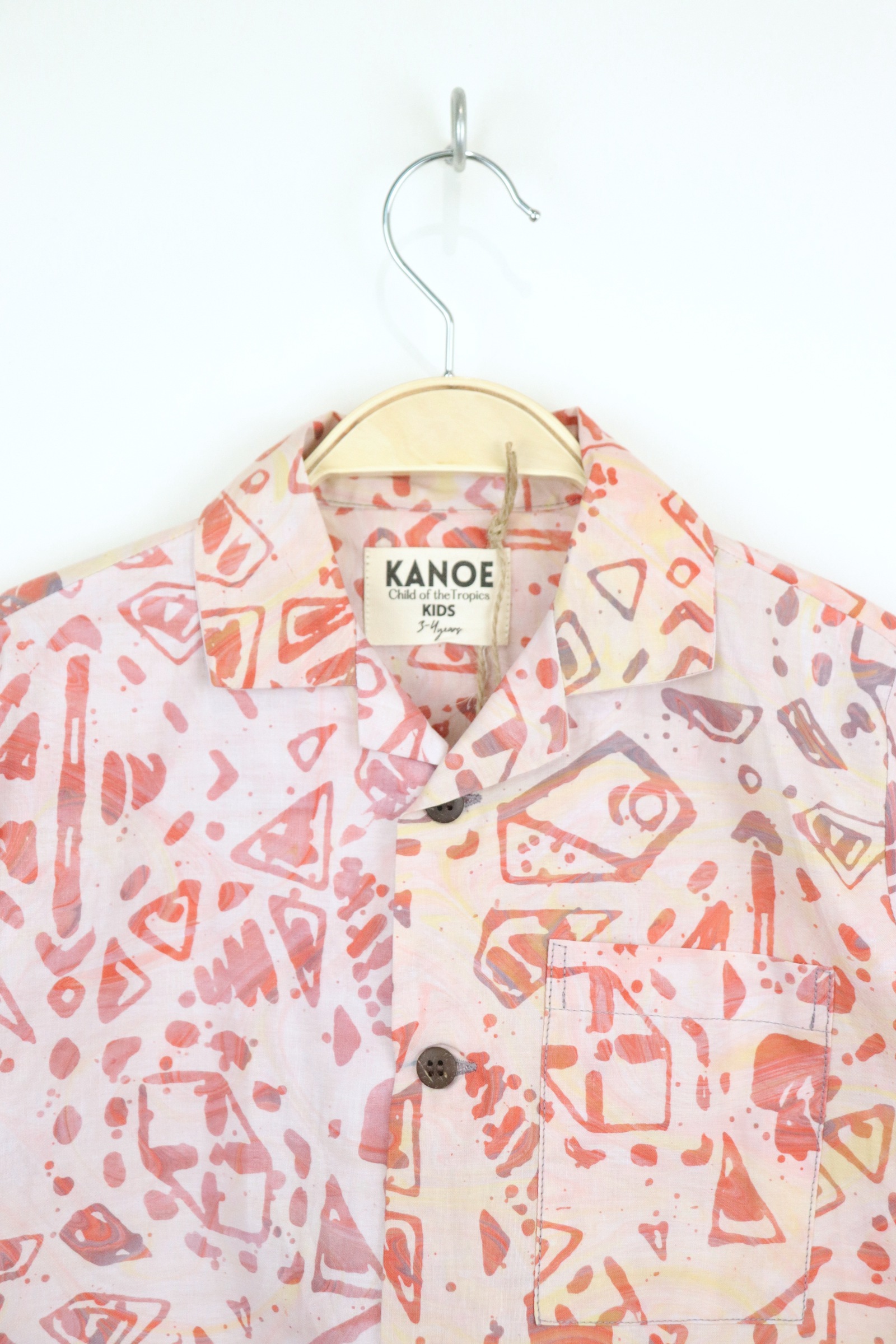 Boy's Open Collar Pocket Shirt - Pixie Pop [ Handmade ]