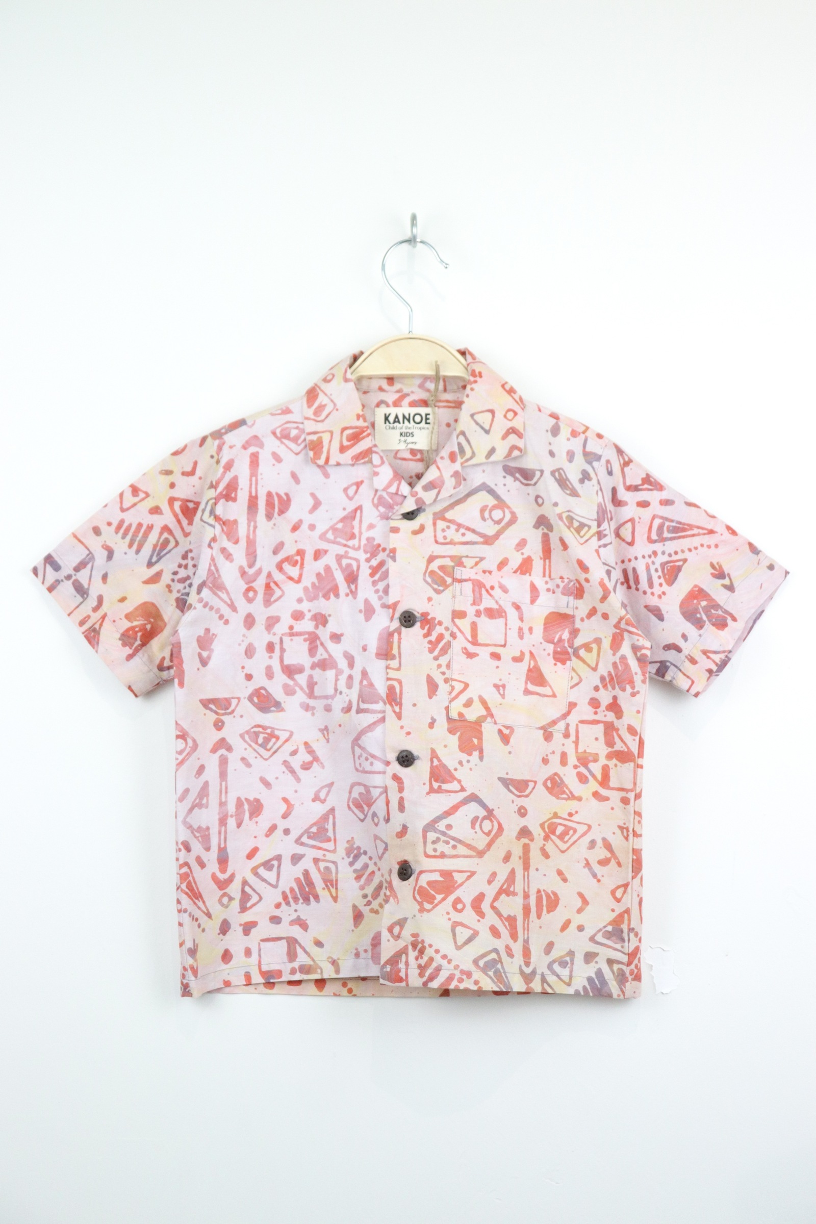 Boy's Open Collar Pocket Shirt - Pixie Pop [ Handmade ]