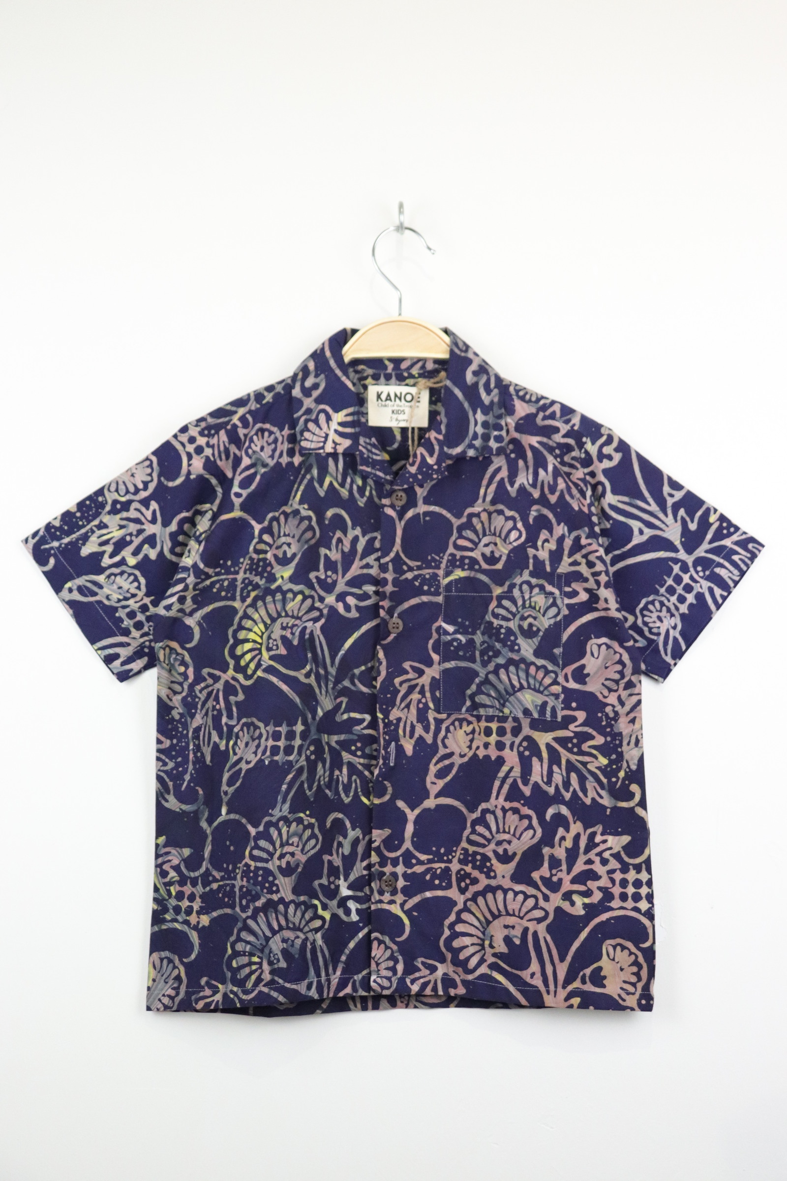 Boy's Open Collar Pocket Shirt - Cosmic Skies [ Handmade ]