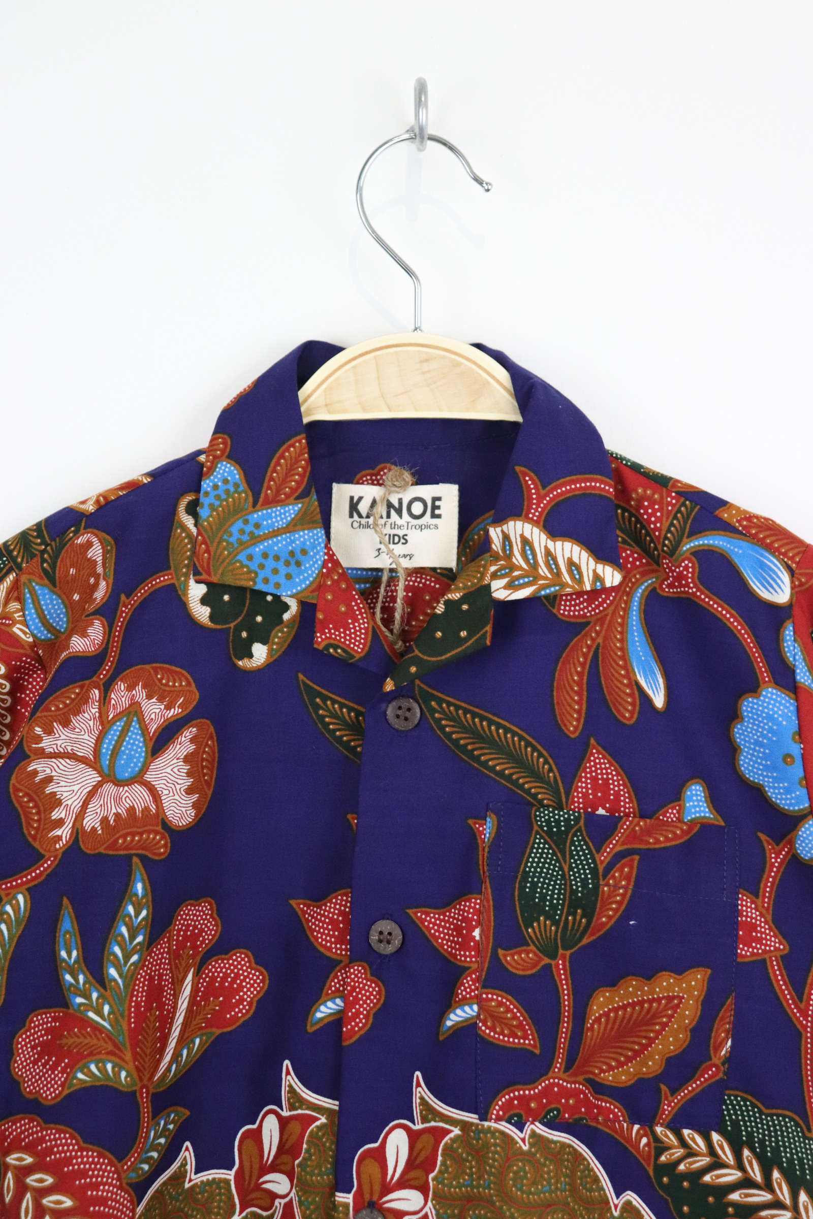 Boy's Open Collar Pocket Shirt - Sailor Joy