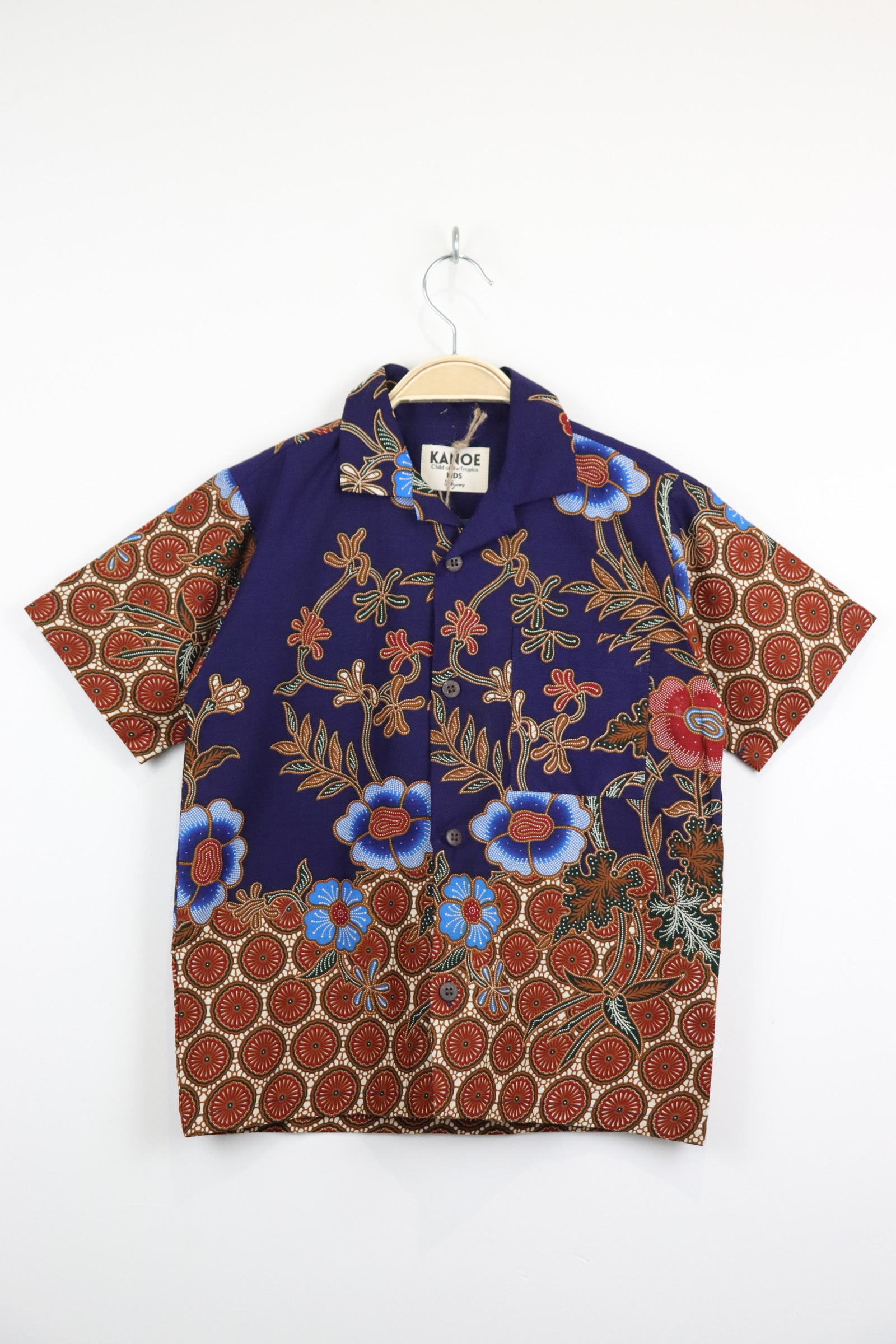 Boy's Open Collar Pocket Shirt - Sapphire Breeze