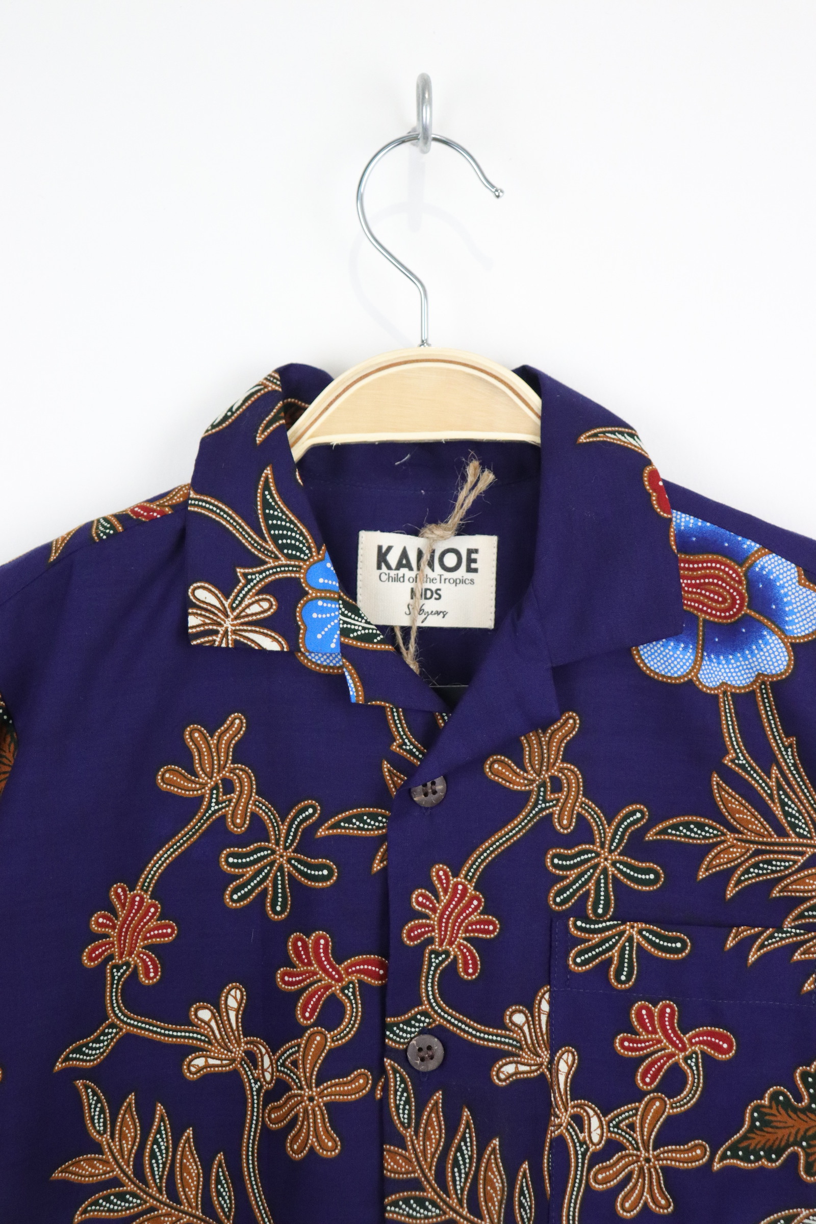 Boy's Open Collar Pocket Shirt - Sapphire Breeze