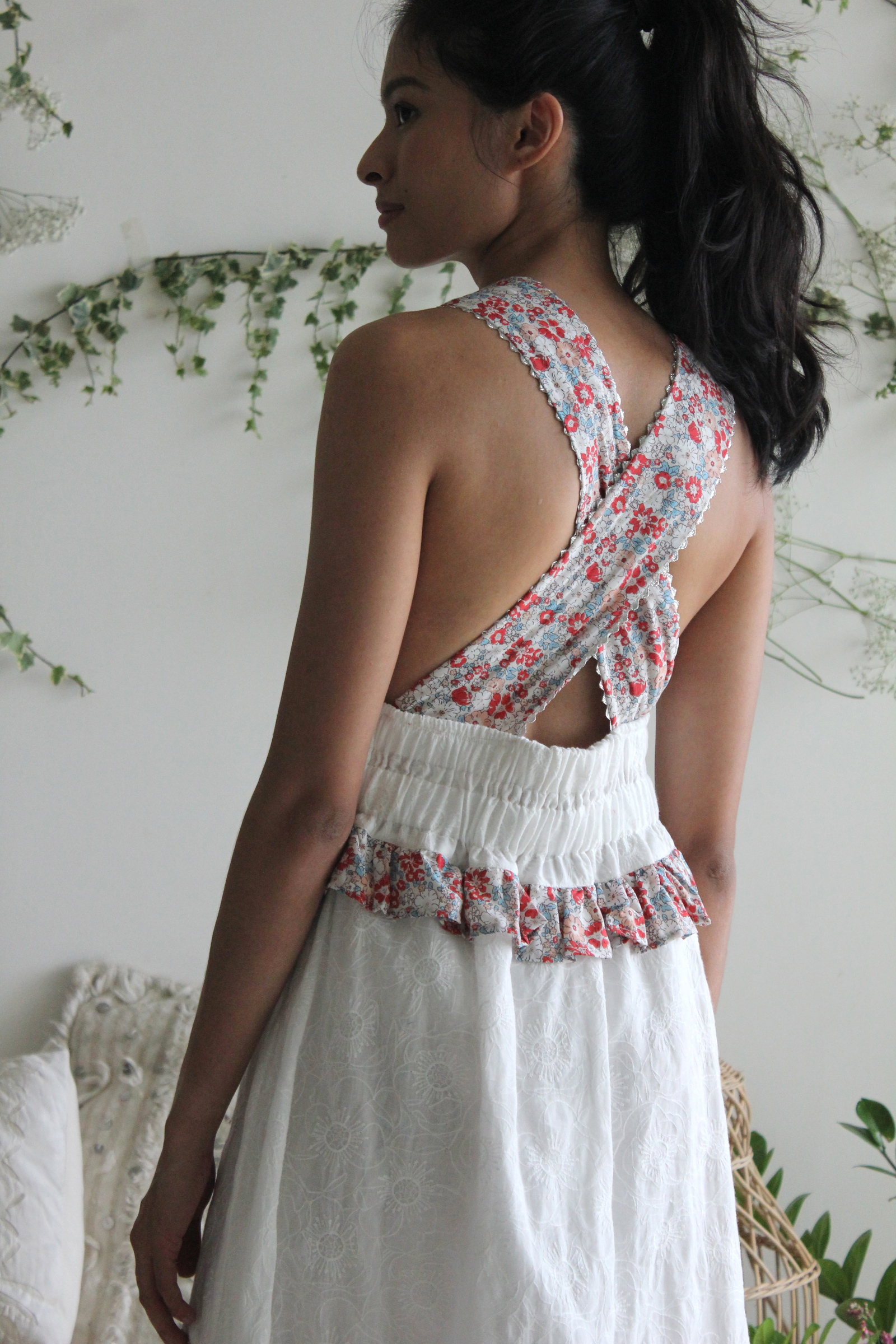 Valentina cross-back dress