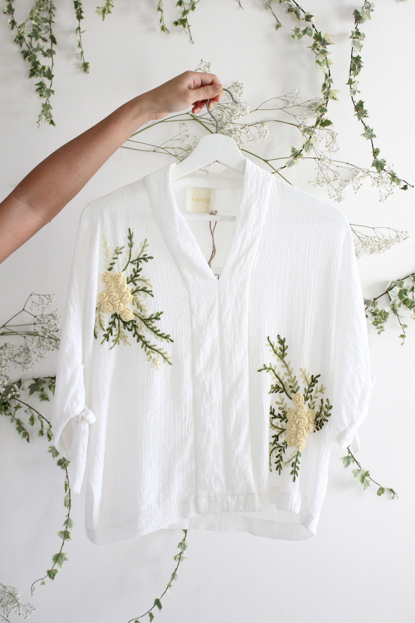 Silk crepe love top - Yumi