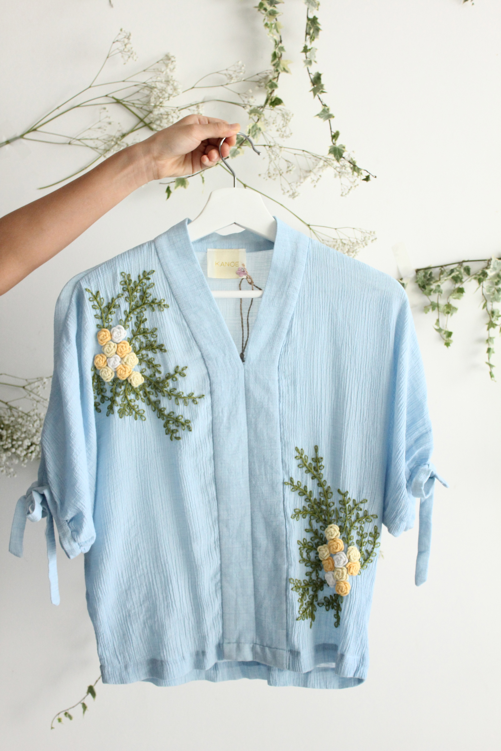 Silk crepe love top - Aiko