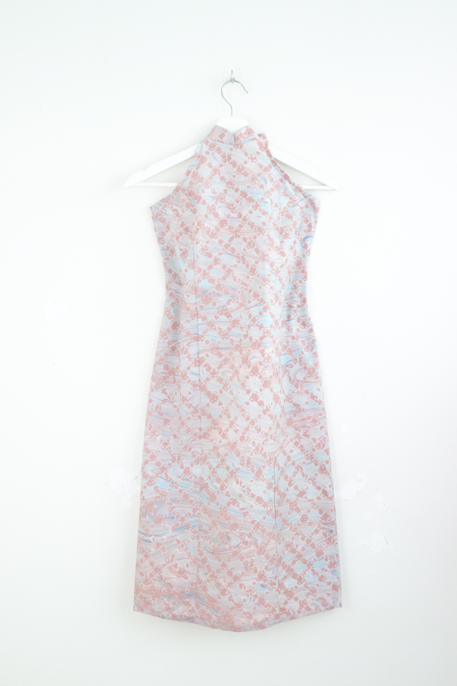 Halter Batik Dress - Blush Mei [ HandMade ] 