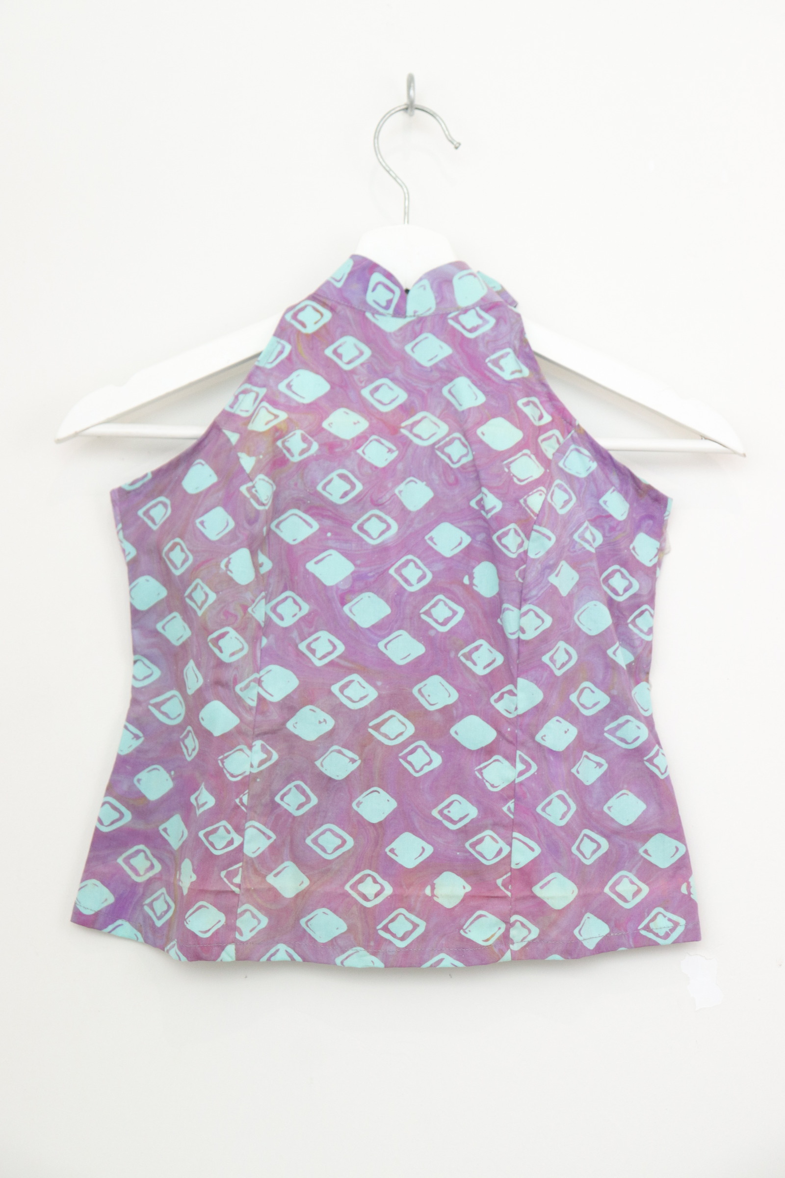 Halter Batik Top - Blueberry Pop [ HandMade ]