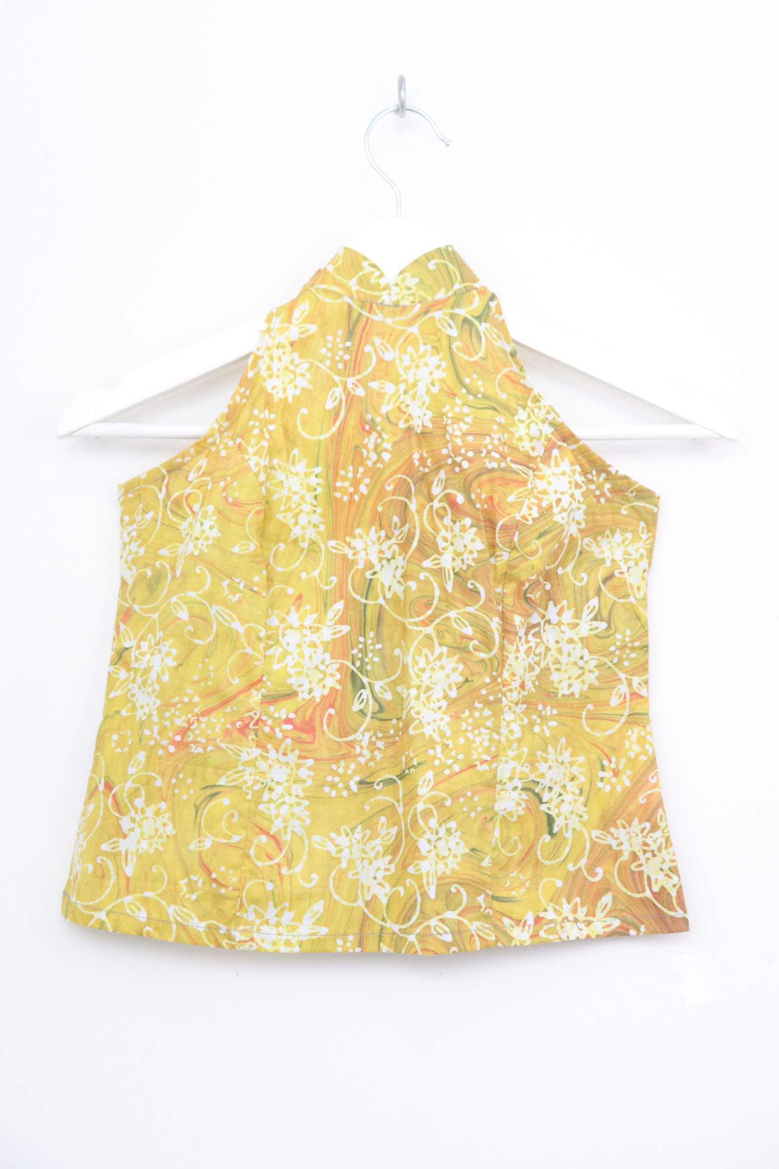 Halter Batik Top - Lemon Pop [ HandMade ]