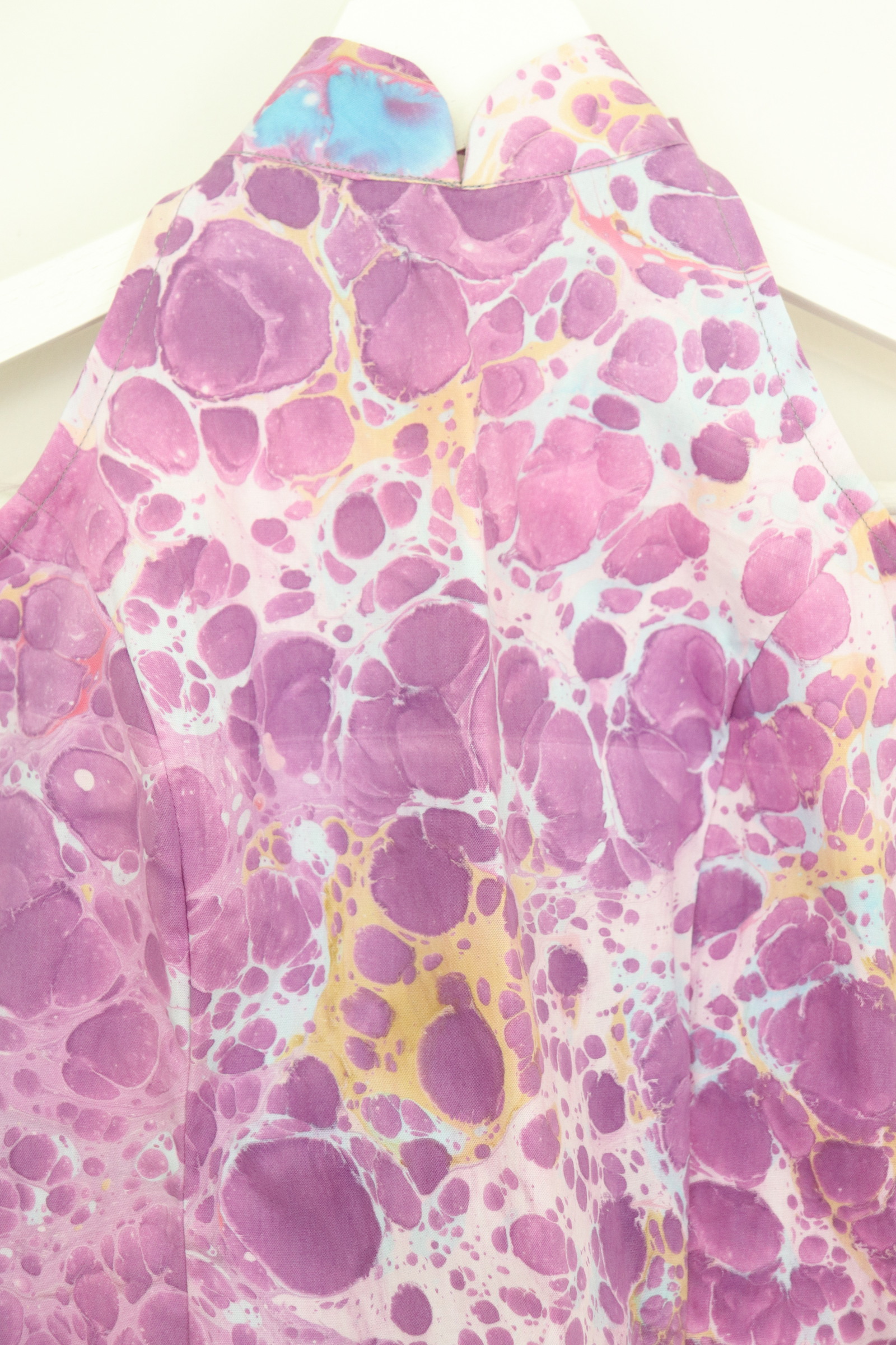 Halter Batik Top - Polka Plum [ HandMade ] [ S ] 