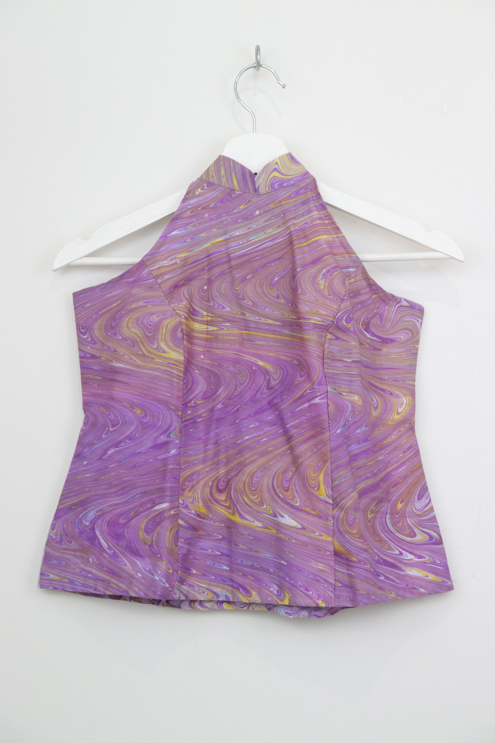 Halter Batik Top - Purple Aurora [ HandMade ]