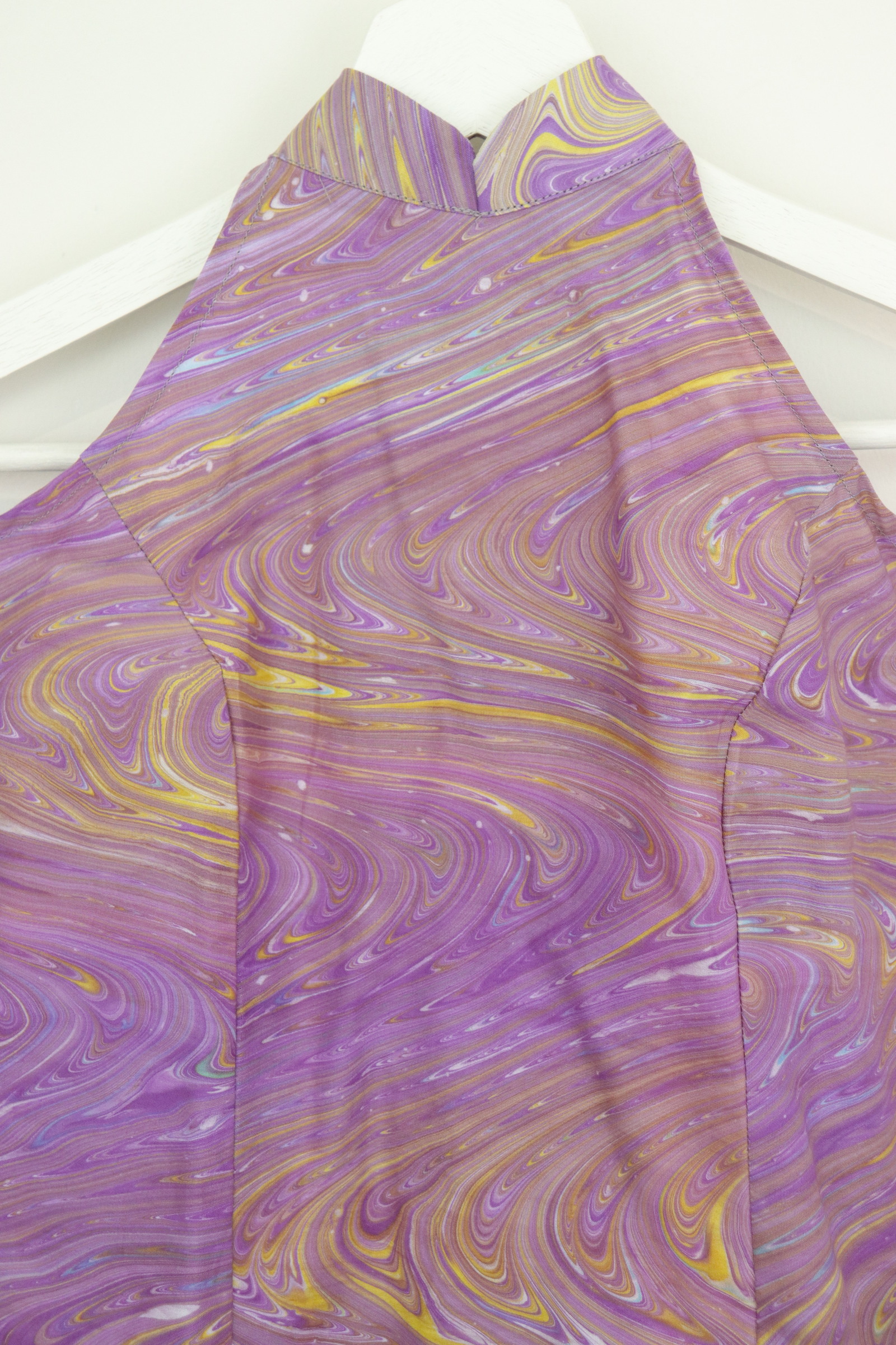 Halter Batik Top - Purple Aurora [ HandMade ]
