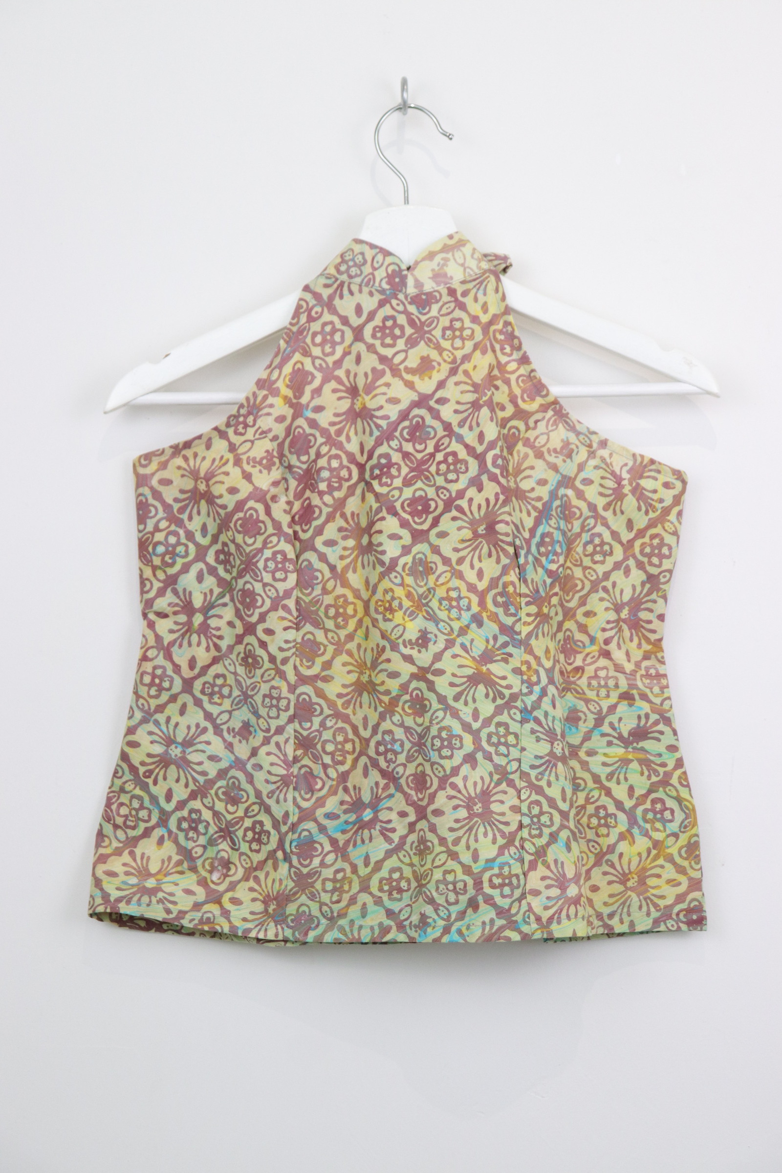 Halter Batik Top - Toffee Sun [ HandMade ] [ L ] 