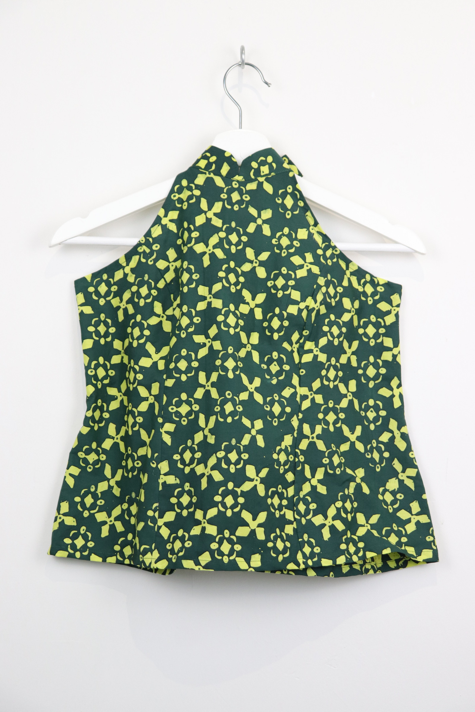 Halter Batik Top - Sweet Moss [ HandMade ] [ L ]