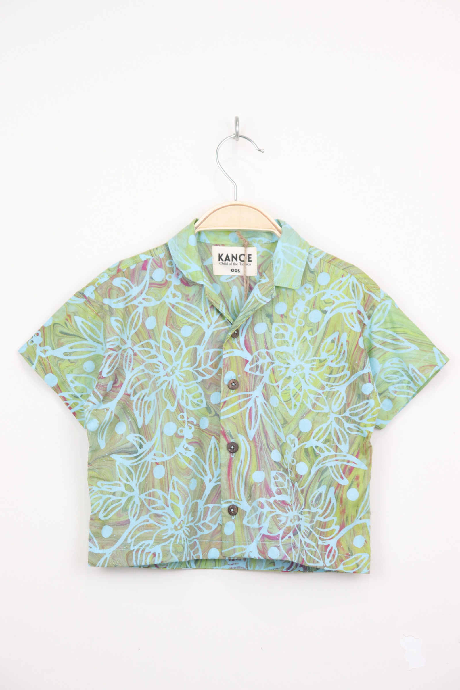 Boy's Open Collar Shirt - Mikee [ Handmade ]