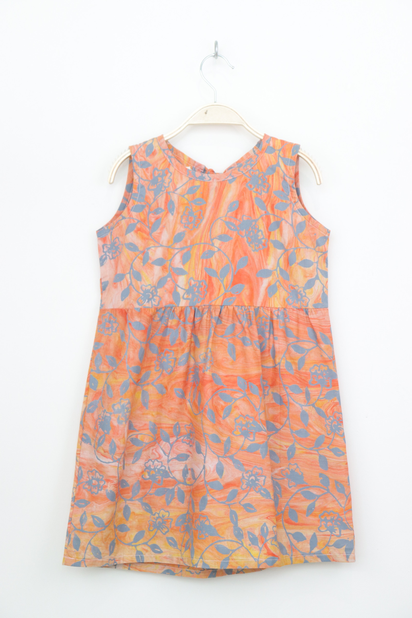 Girl's Bow Back Dress - Yara Bloom [ Handmade ]