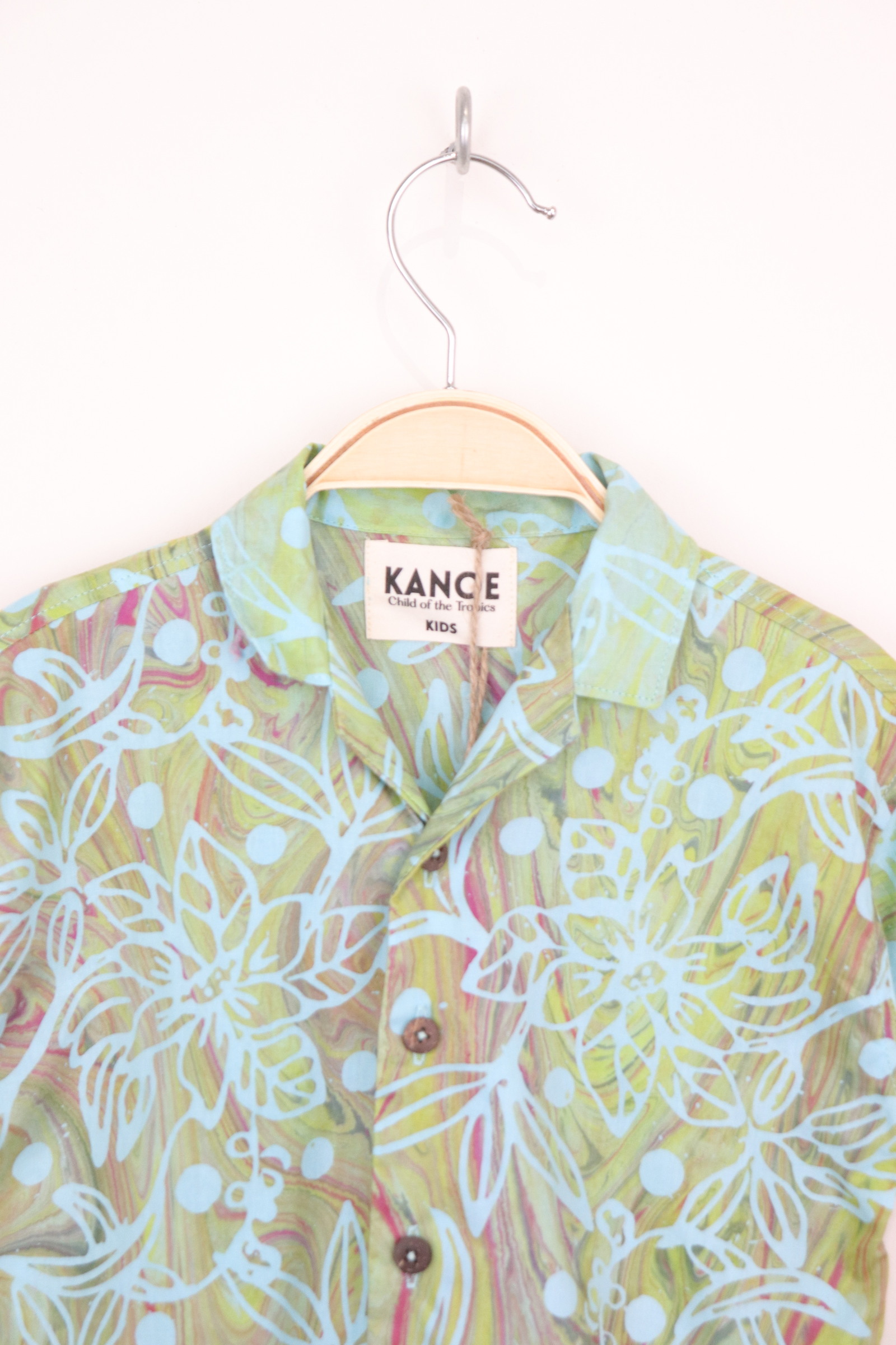 Boy's Open Collar Shirt - Mikee [ Handmade ]