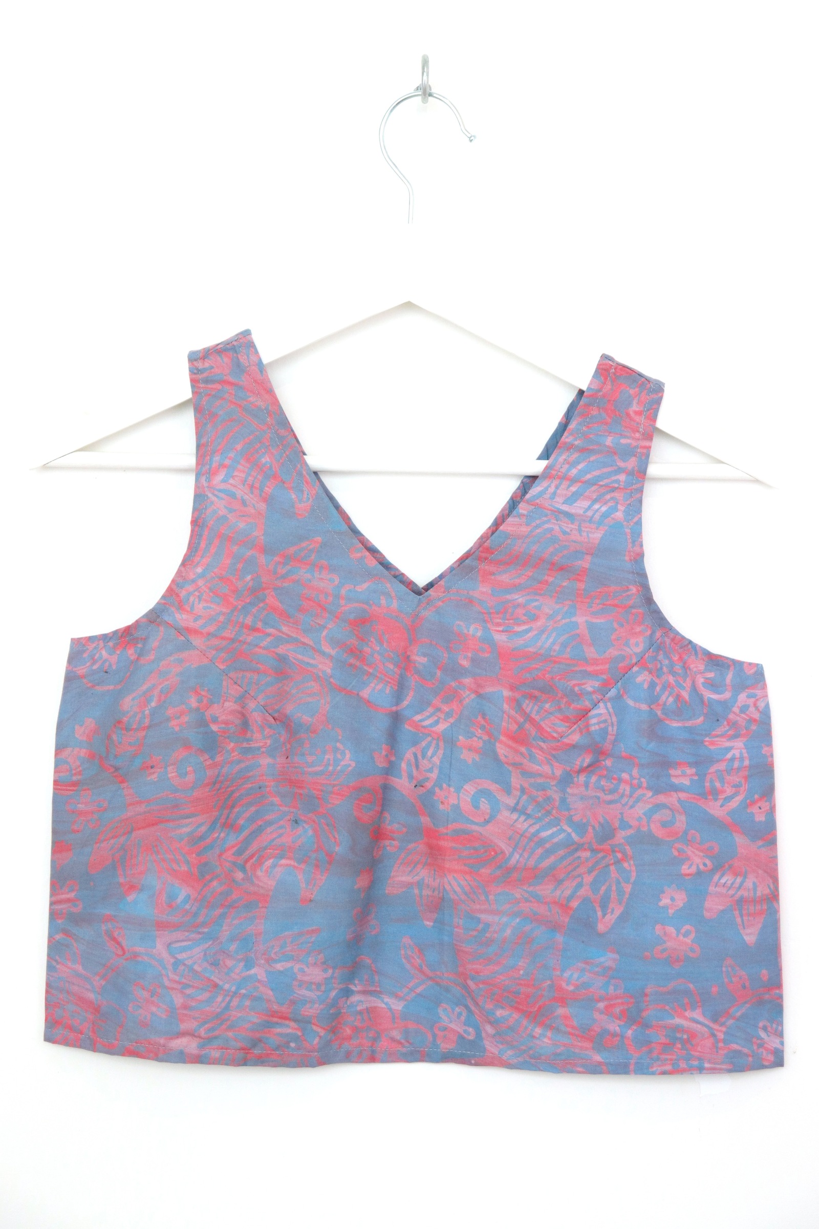 Crossback Batik Top - Cotton Blush [ Handmade ] [ S ]